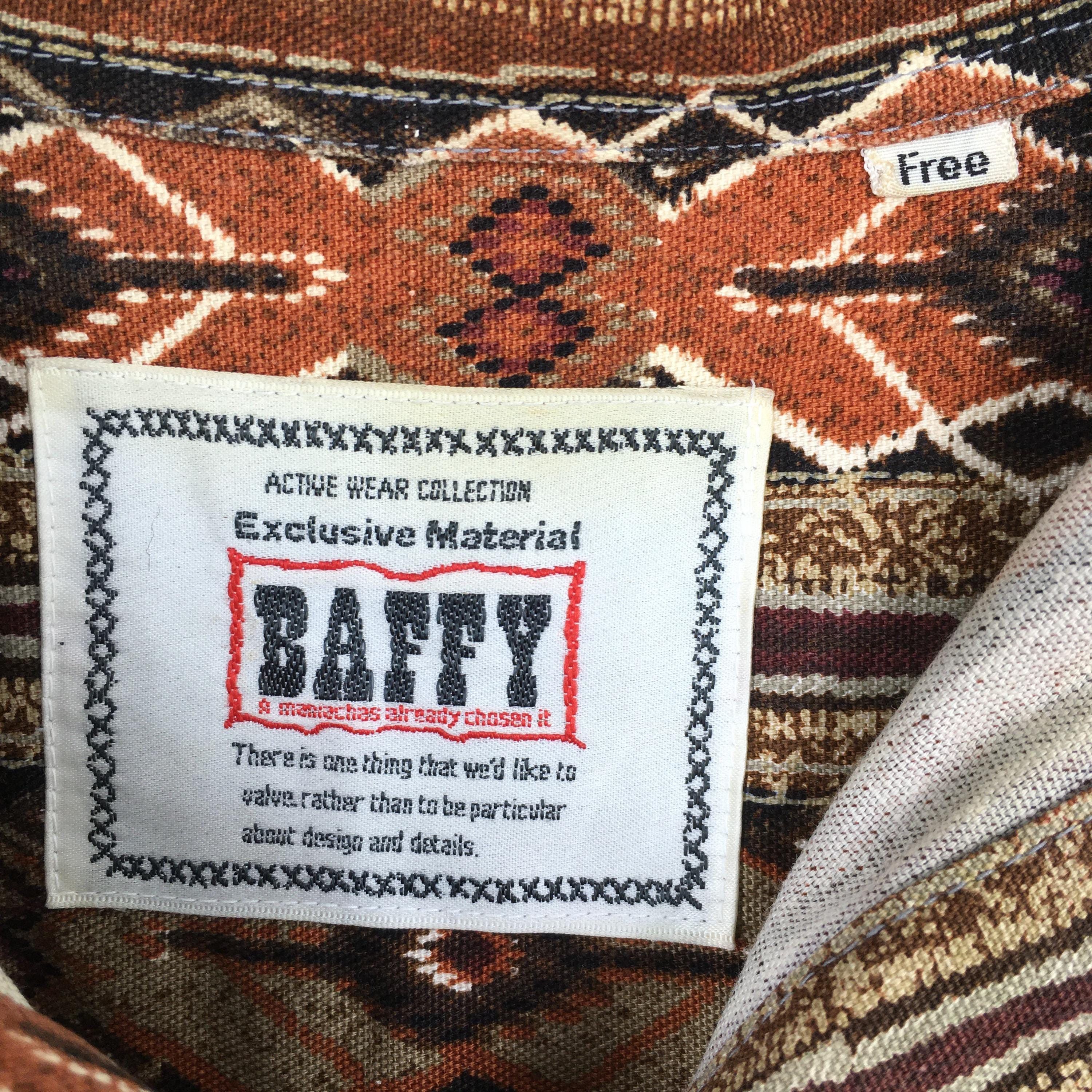 Flannel × Tribal Streetwear Vintage Baffy Abstract Tribal Aztec Pattern Shirt XLarge Size US XL / EU 56 / 4 - 5 Thumbnail