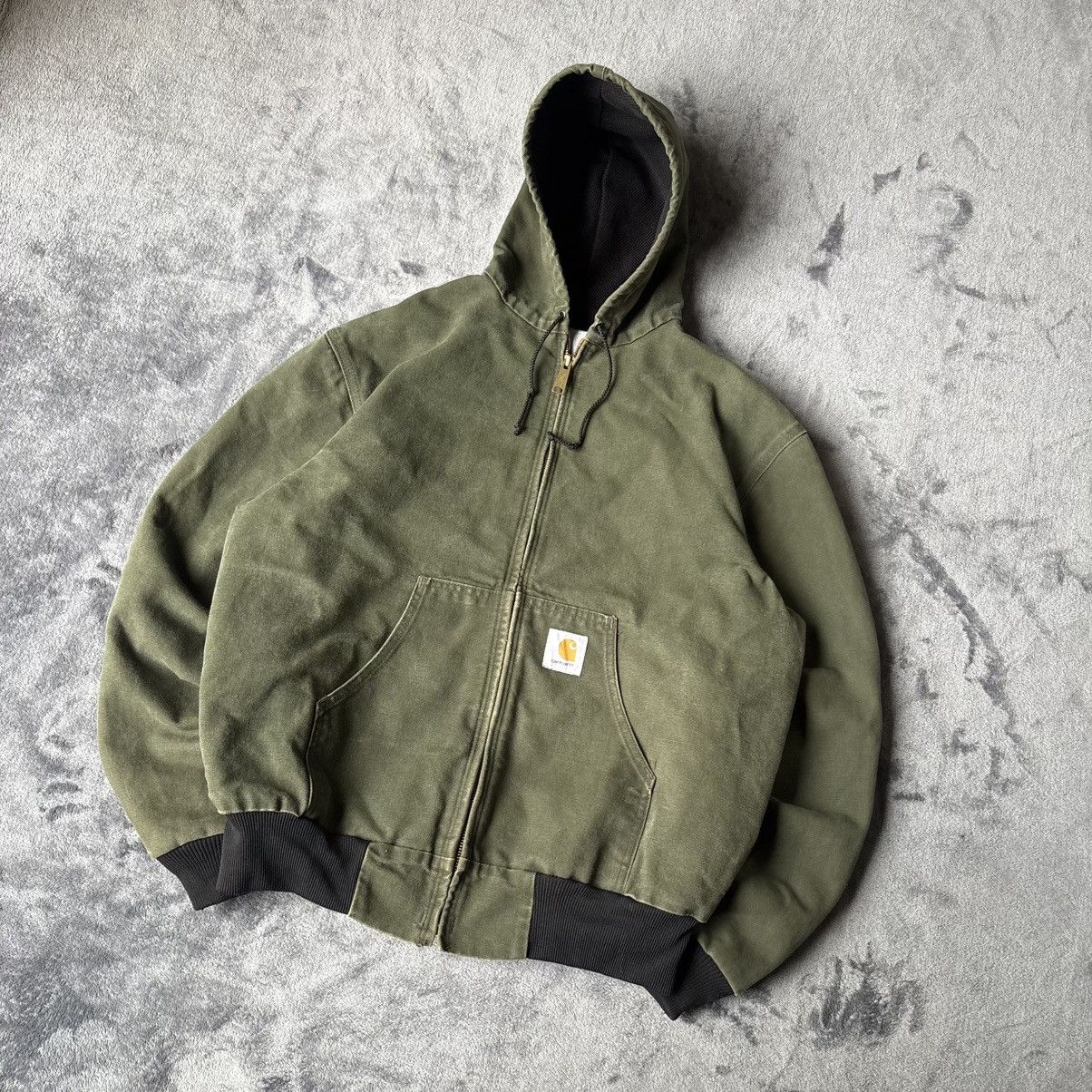 Carhartt GREEN OLIVE BIG LOGO CARHARTT ACTIVE JACKET Size US L / EU 52-54 / 3 - 2 Thumbnail