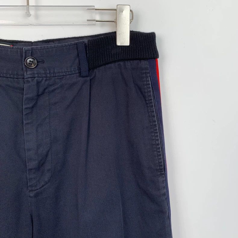 Gucci Gucci Dark blue side stripe cotton casual trousers 2502-Nex Size US 30 / EU 46 - 3 Thumbnail