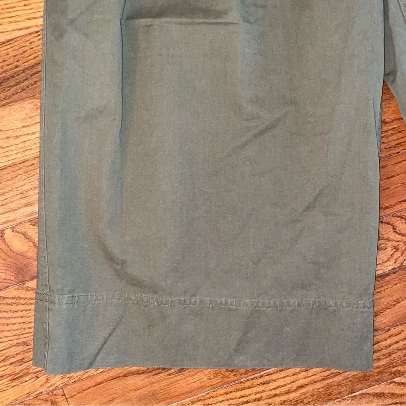 Robert Rodriguez New Robert Rodriguez $295 Maggie Twill Culottes Olive 4 Size 29" - 10 Thumbnail