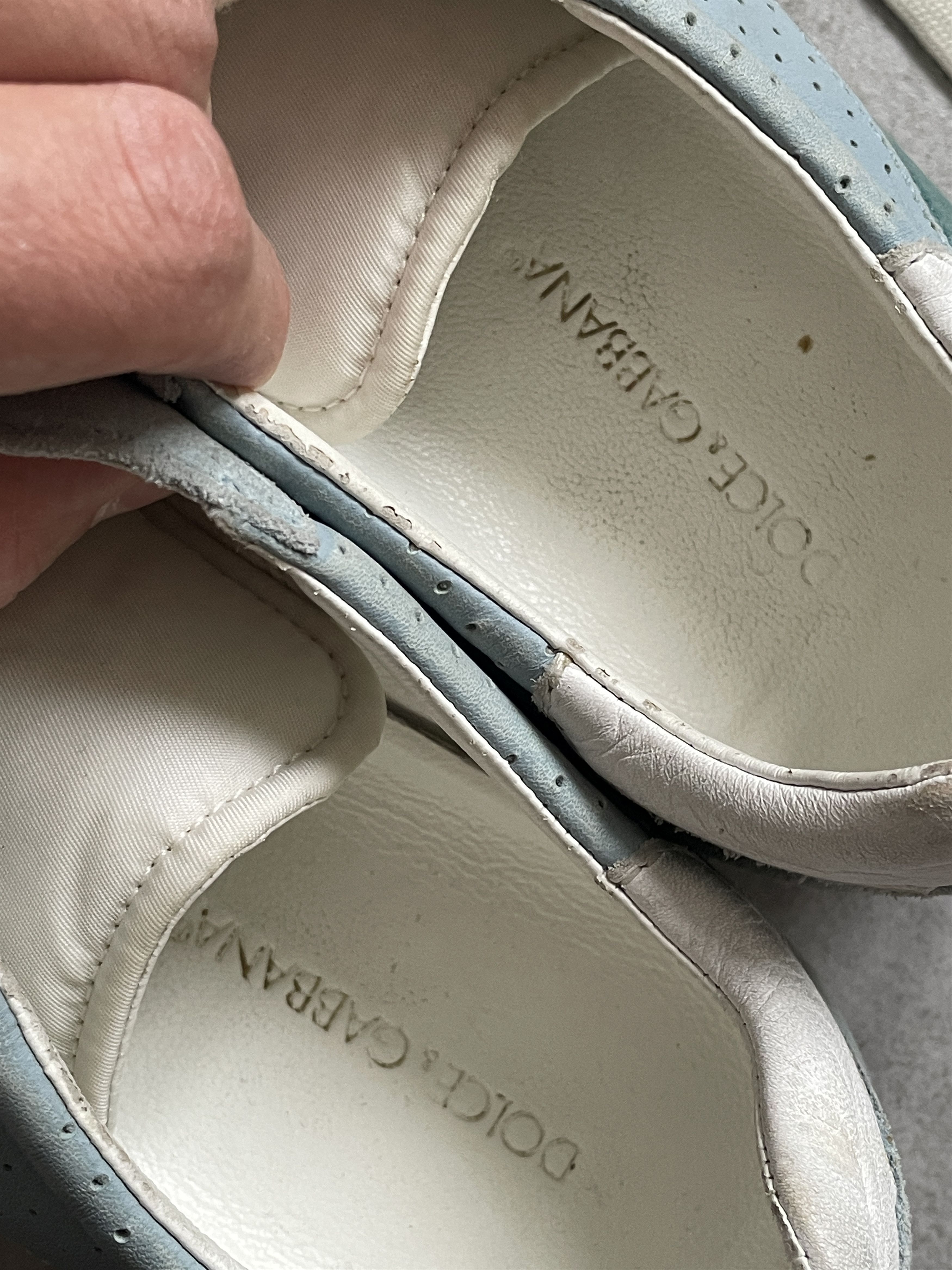 Dolce & Gabbana Y2K DOLCE GABBANA BABY BLUE TRAINERS SNEAKERS Size US 9 / EU 42 - 7 Thumbnail