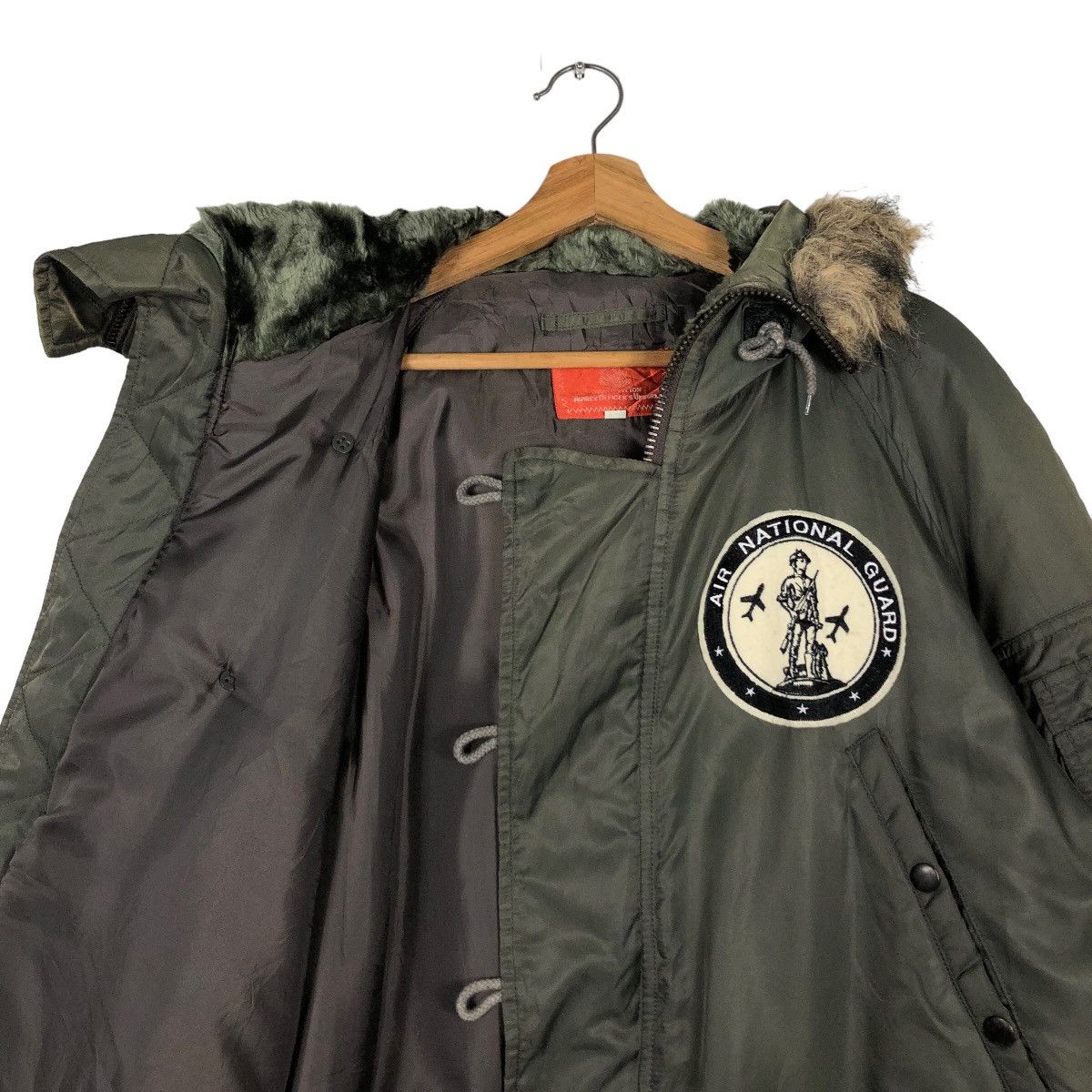 Avirex 🔥90’s Vintage Heavy Jacket Avirex USA Mink Fur Hoodie Size US L / EU 52-54 / 3 - 10 Thumbnail
