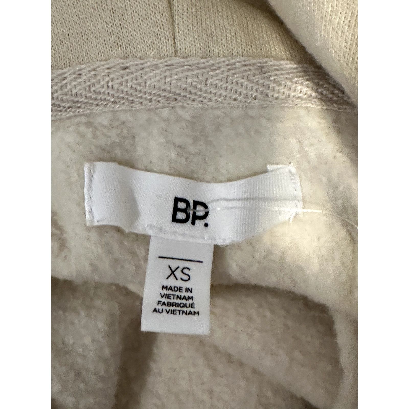 BP. Bp Women's Cream Full Zip Long Sleeve Hoodie Pockets XS NWOT Size XS / US 0-2 / IT 36-38 - 7 Thumbnail