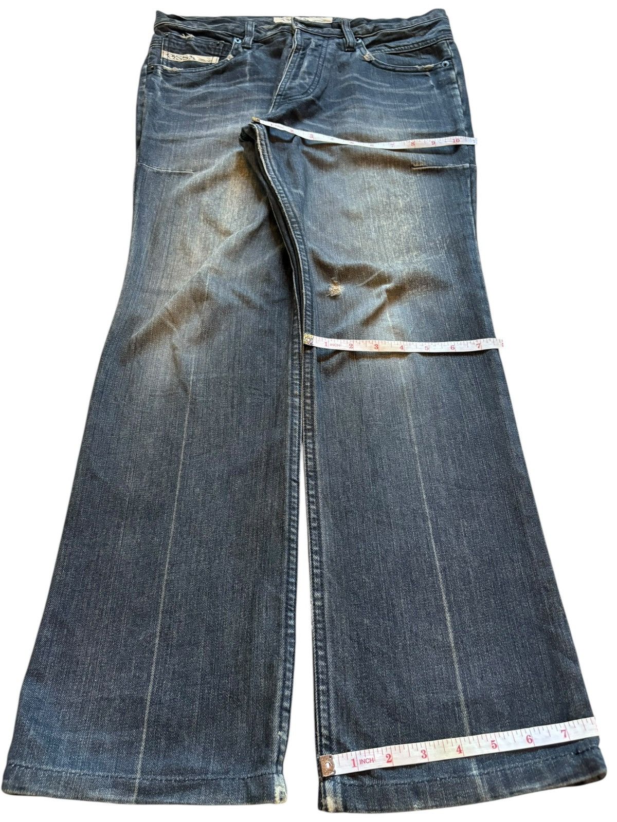 Japanese Brand Vintage Japanese Brand Rusty Wash Distressed Loose Jeans Size US 32 / EU 48 - 13 Thumbnail
