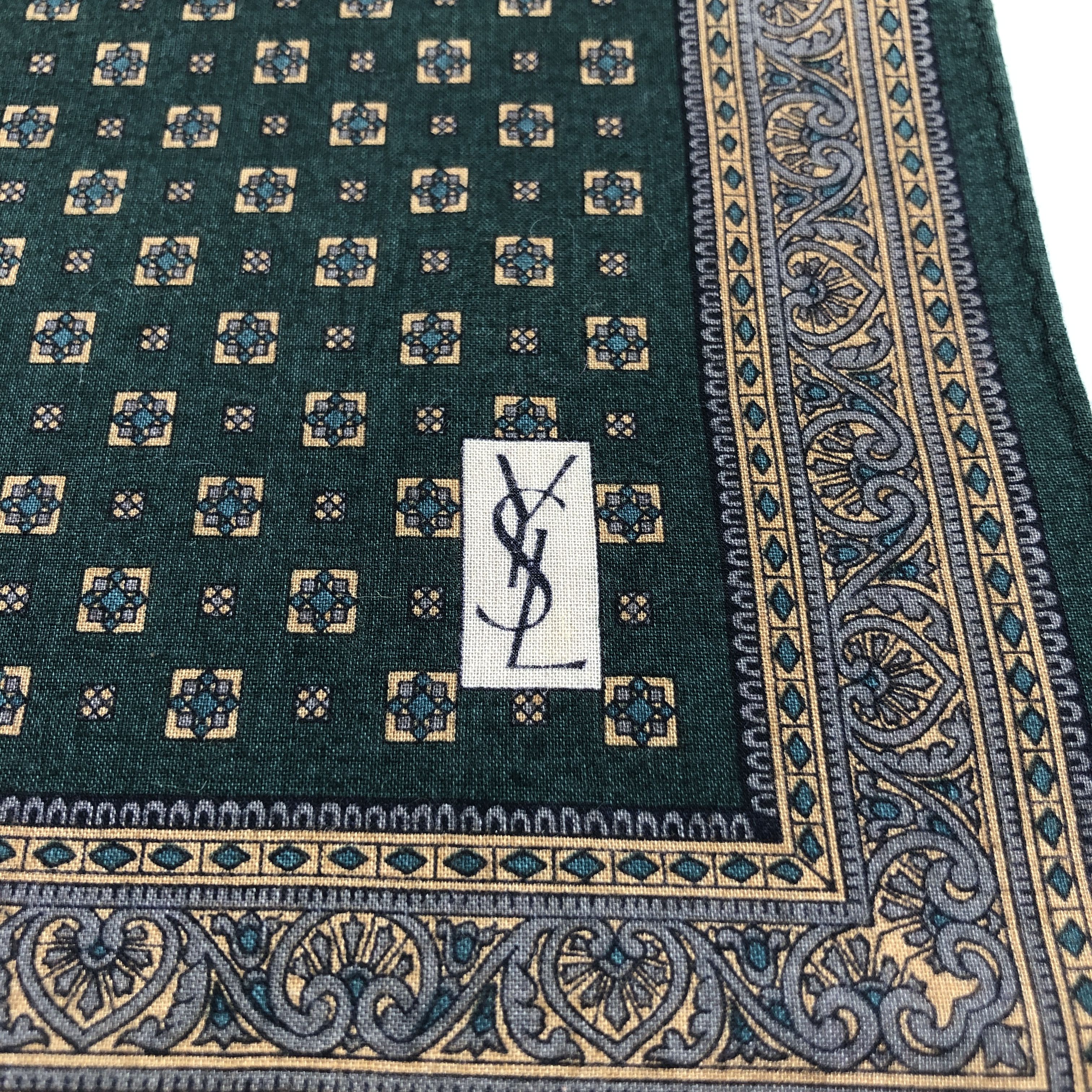 Yves Saint Laurent YSL Handkerchief Neckerchief Bandana H2966 Size ONE SIZE - 3 Thumbnail
