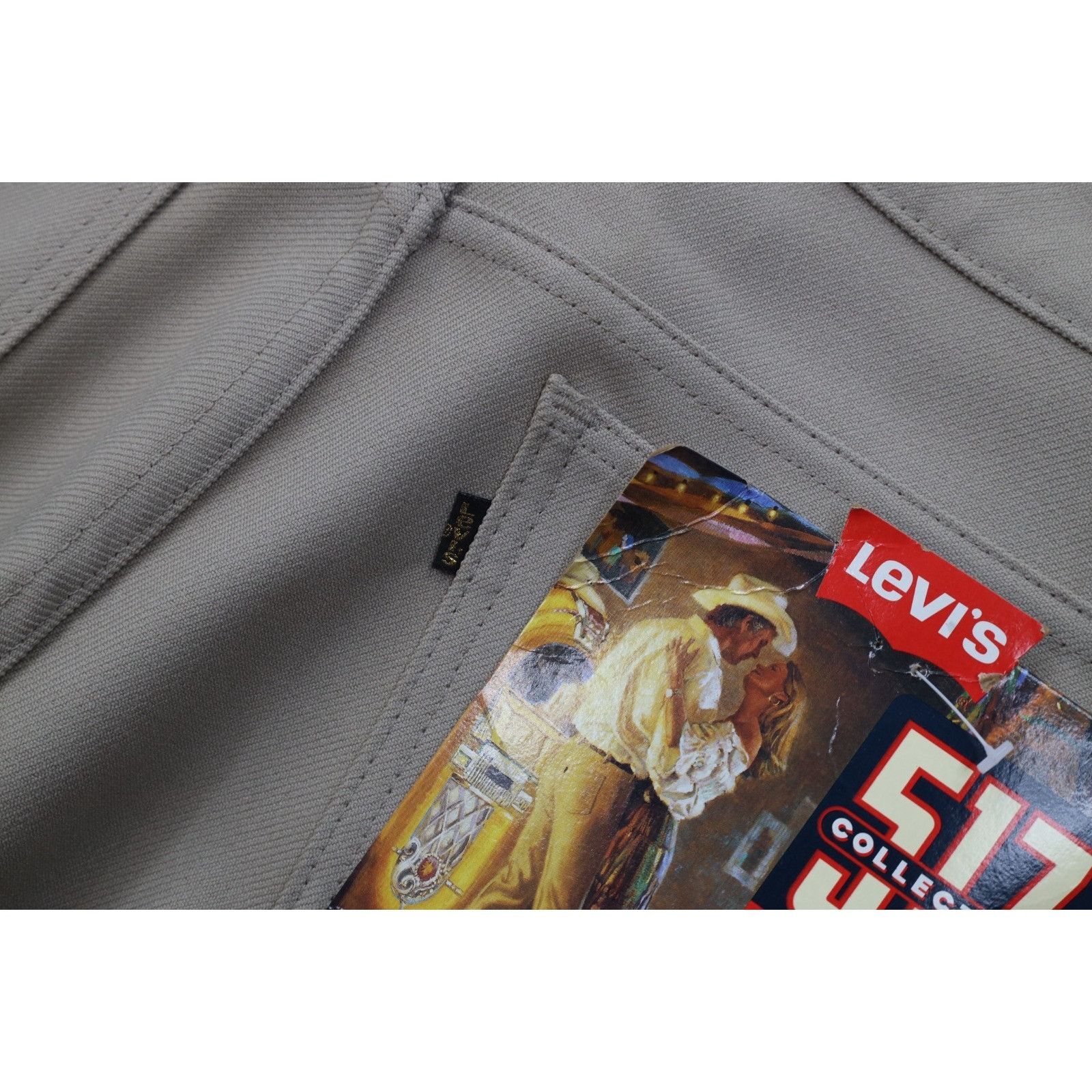 Levi's NOS Vintage 90s Levis 517 Western Flared Knit Chino Pants Size US 34 / EU 50 - 14 Thumbnail