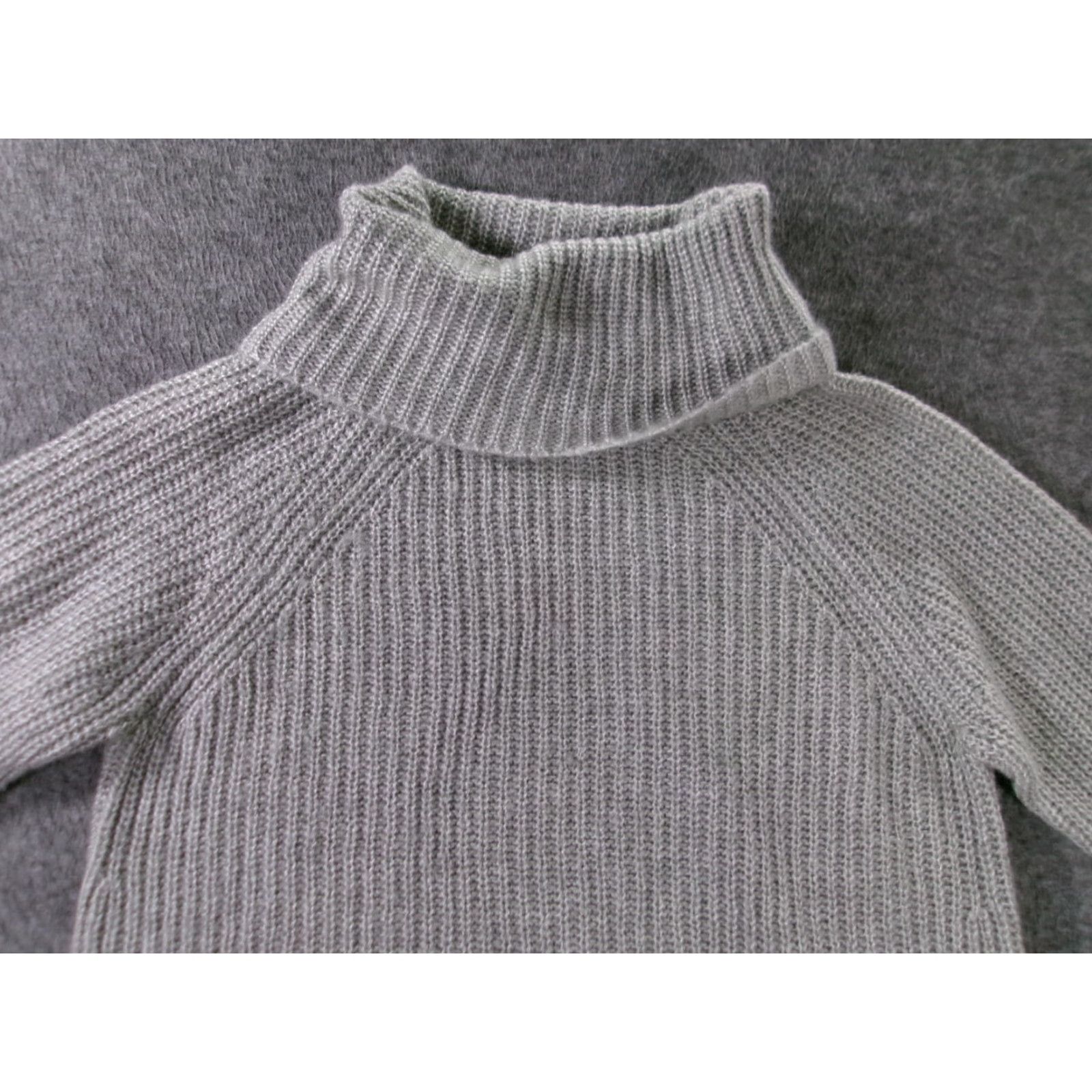 Gap VINTAGE Gap Sweater Women Large Gray Knit Cowl Neck Cozy Pullover 90s Classic Preppy Size L / US 10 / IT 46 - 2 Thumbnail