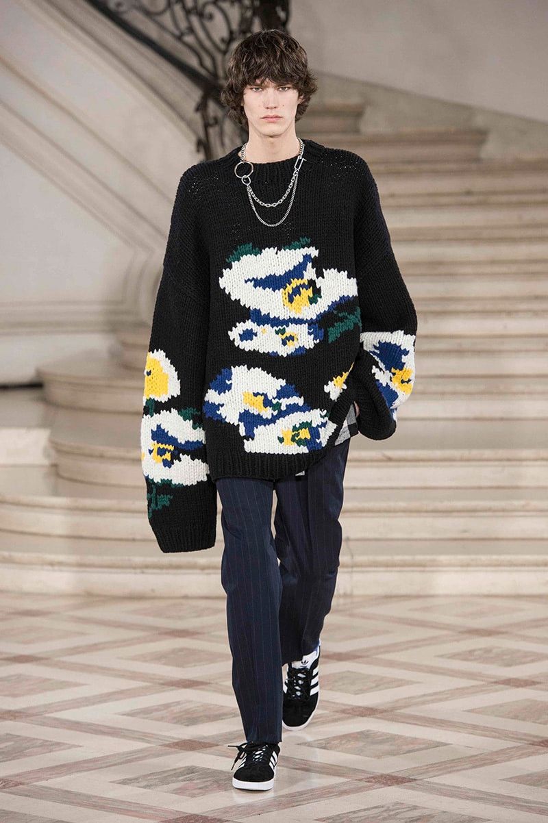 Etudes Floral Jacquard Knit Sweater In Black Size US M / EU 48-50 / 2 - 7 Thumbnail