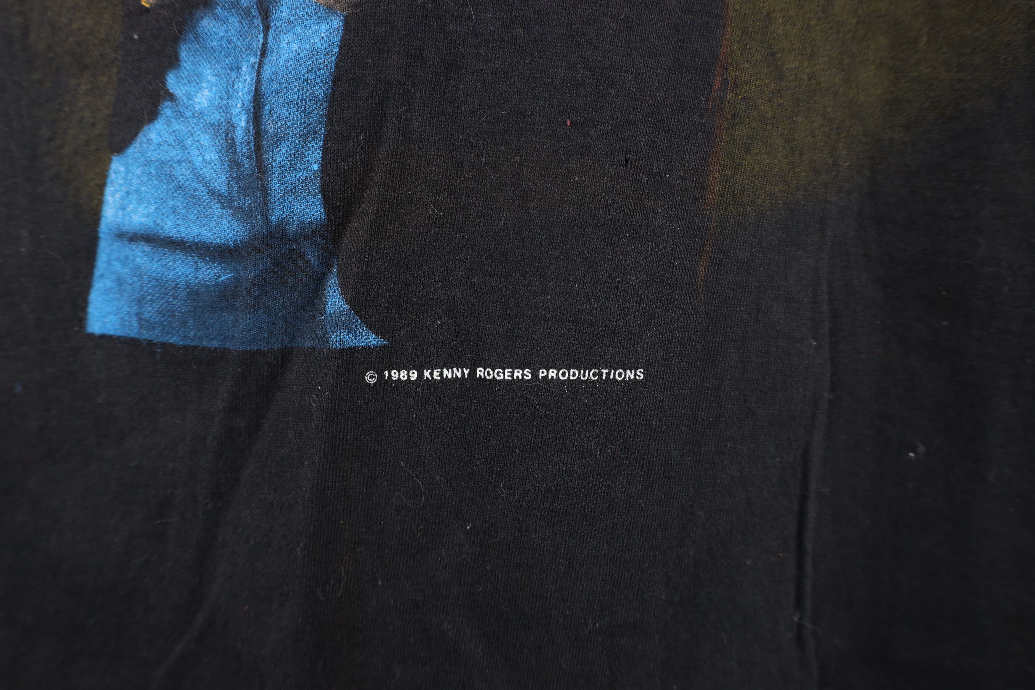 Vintage Vintage 80s Out Kenny Rogers Band T-Shirt Black USA 1989 Size US XL / EU 56 / 4 - 5 Thumbnail