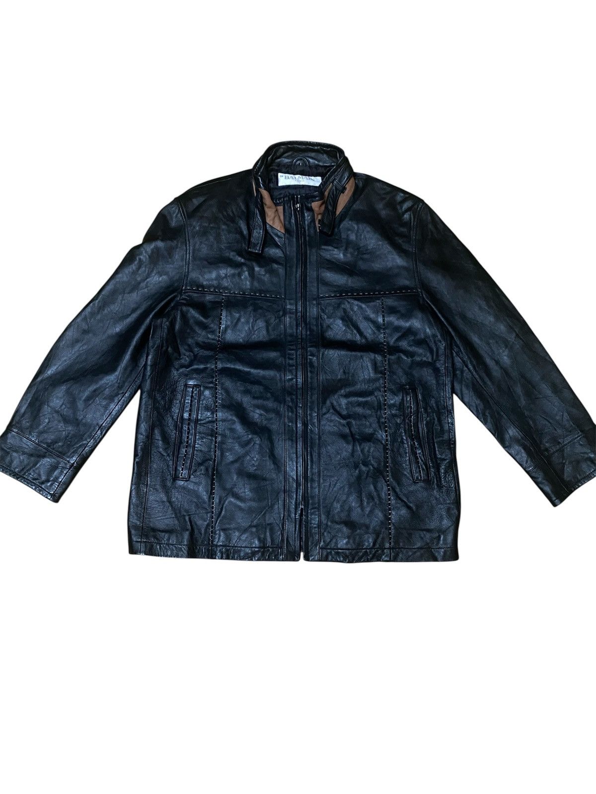ジャケット・アウター 90s Vintage BALMAIN REAL leather jacket Balmain × Pierre Balmain NEED TO GONE NOW ! Vintage Balmain