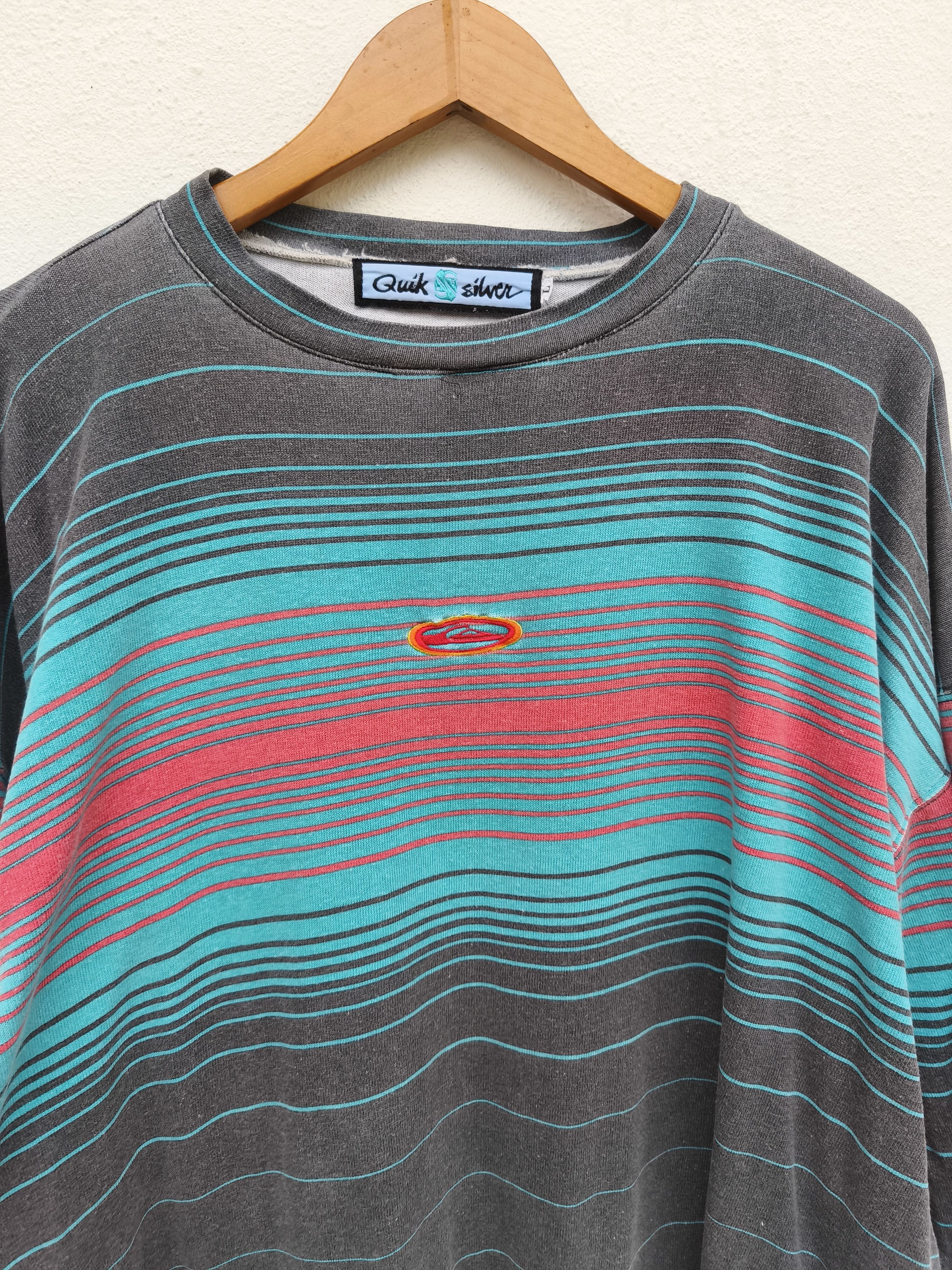 Quiksilver 🔥 Vtg 90s Vintage Quiksilver t shirt long sleeve oversized Size US L / EU 52-54 / 3 - 1 Thumbnail