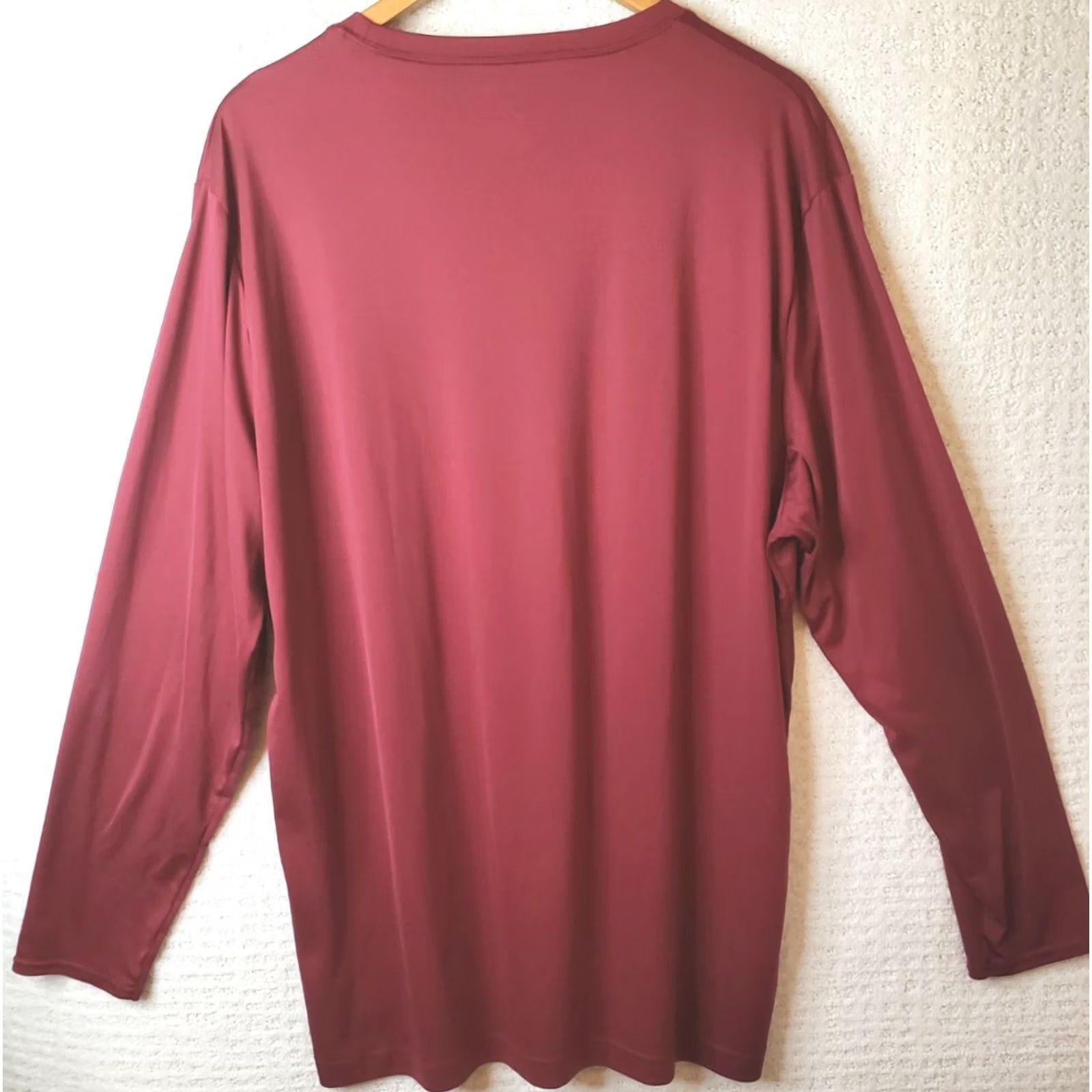 Mizuno Mizuno DryLite Men XL Red Long Sleeve Crew Neck Performance Shirt Size US XL / EU 56 / 4 - 5 Thumbnail