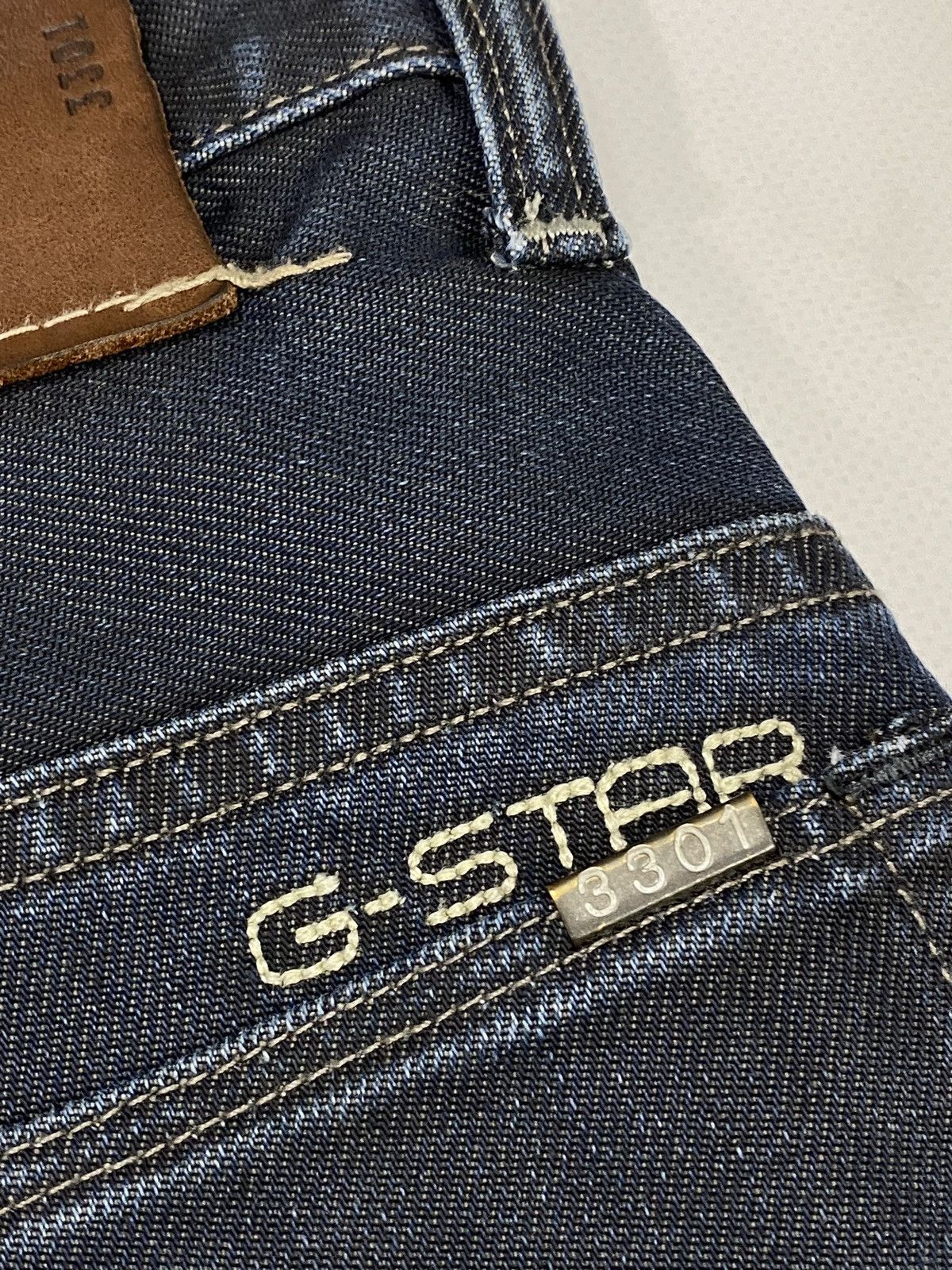 G-Star 🔥LASTDROP🔥 G Star Raw 3301 Straight Embro Denim Jeans Pants Size US 32 / EU 48 - 9 Thumbnail
