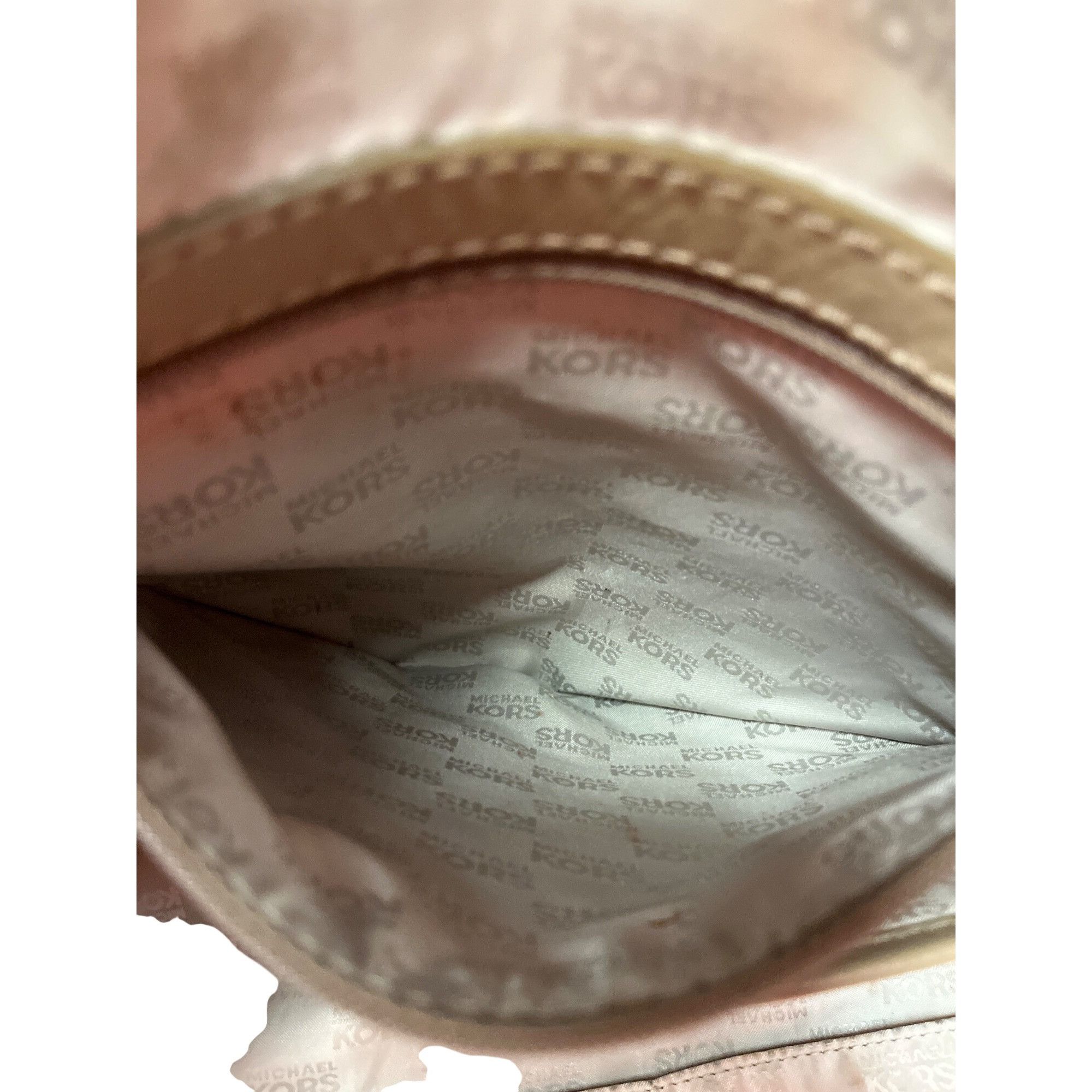 Michael Kors Michael Kors wms taupe tan leather studded hobo tote bag SKU Size ONE SIZE - 18 Thumbnail