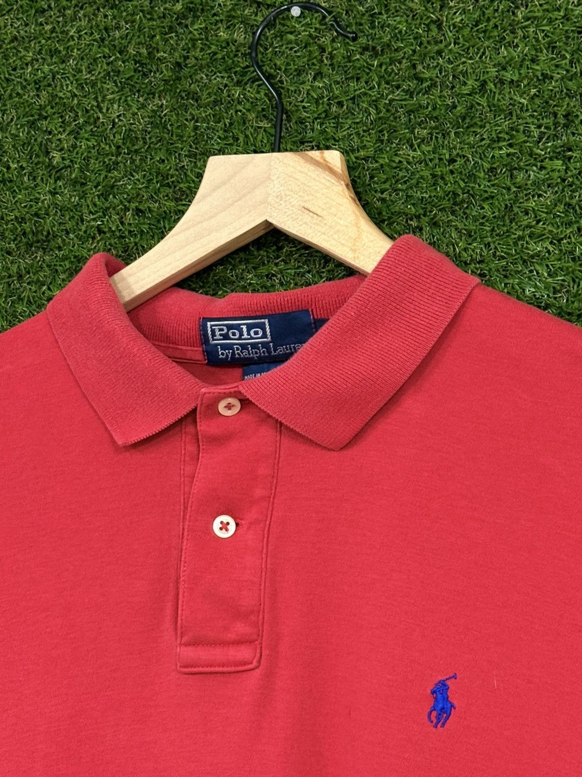 Polo Ralph Lauren Vintage Polo Ralph Lauren Red Navy Shirt Large PRL Size US L / EU 52-54 / 3 - 4 Thumbnail