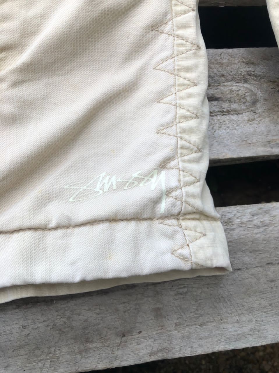 Stussy × Vintage Rare🔥 Vintage Stussy Military Beige Multi Pocket Jacket Size US L / EU 52-54 / 3 - 7 Thumbnail