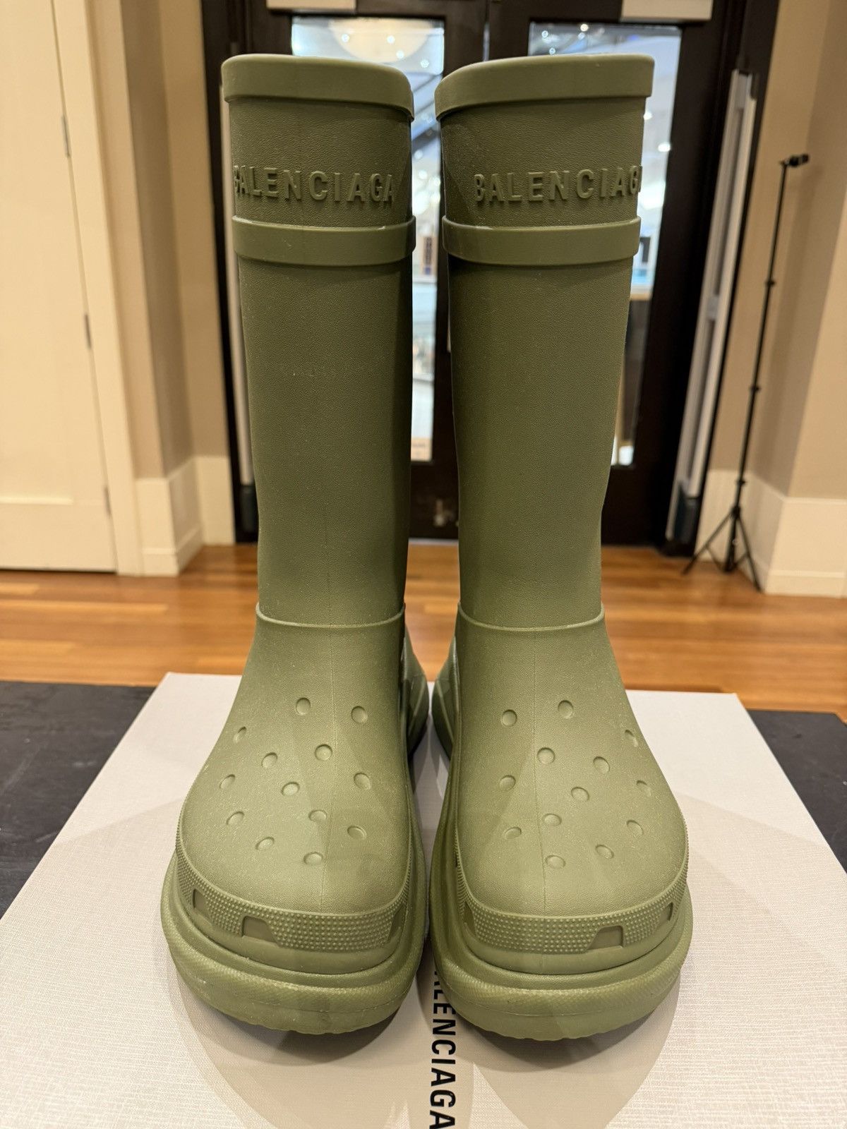 Balenciaga Balenciaga X Crocs Boot - Green Size US 12 / EU 45 - 4 Thumbnail