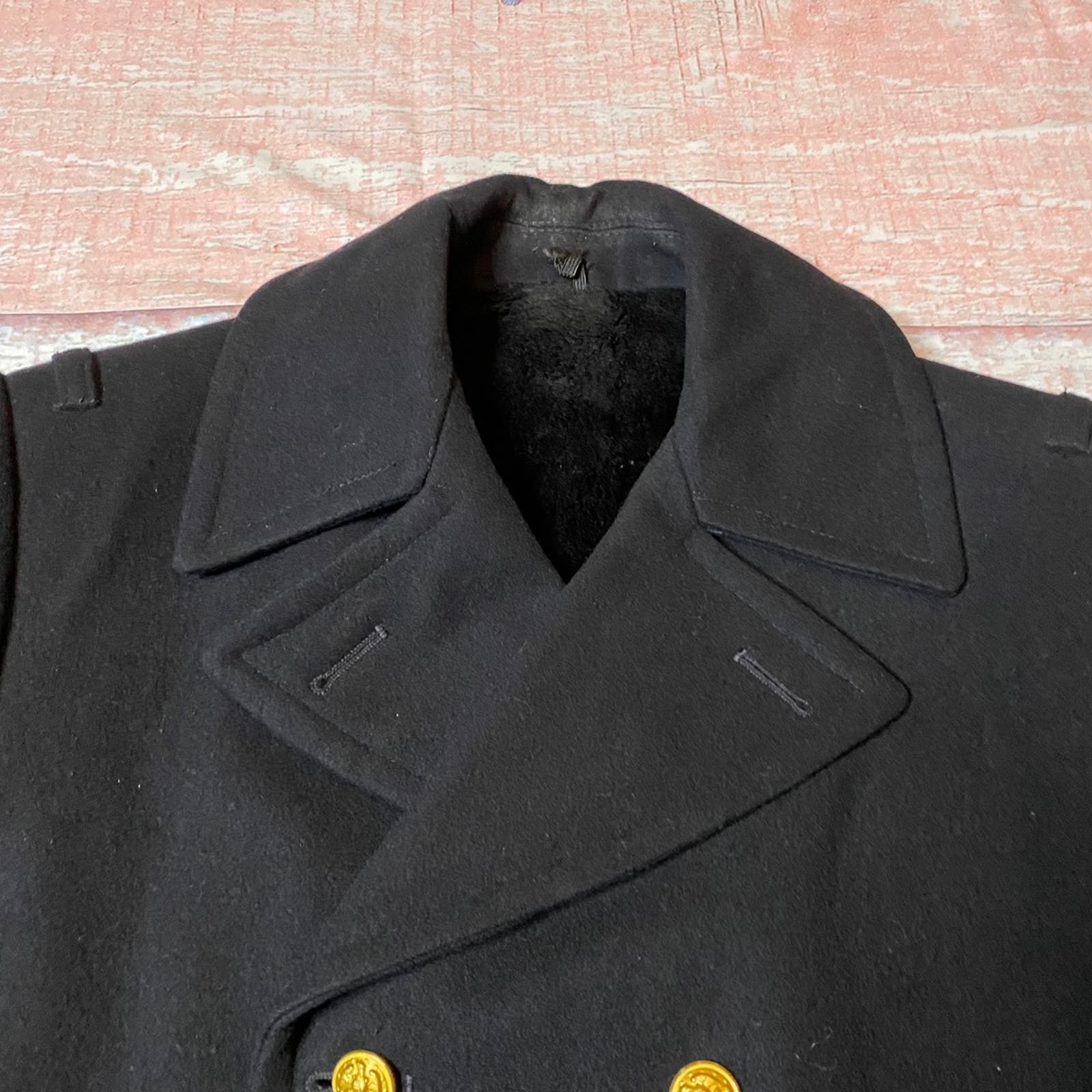Other Neptune Garment Co Black Wool Military Pea Coat Size Small Size US S / EU 44-46 / 1 - 3 Thumbnail