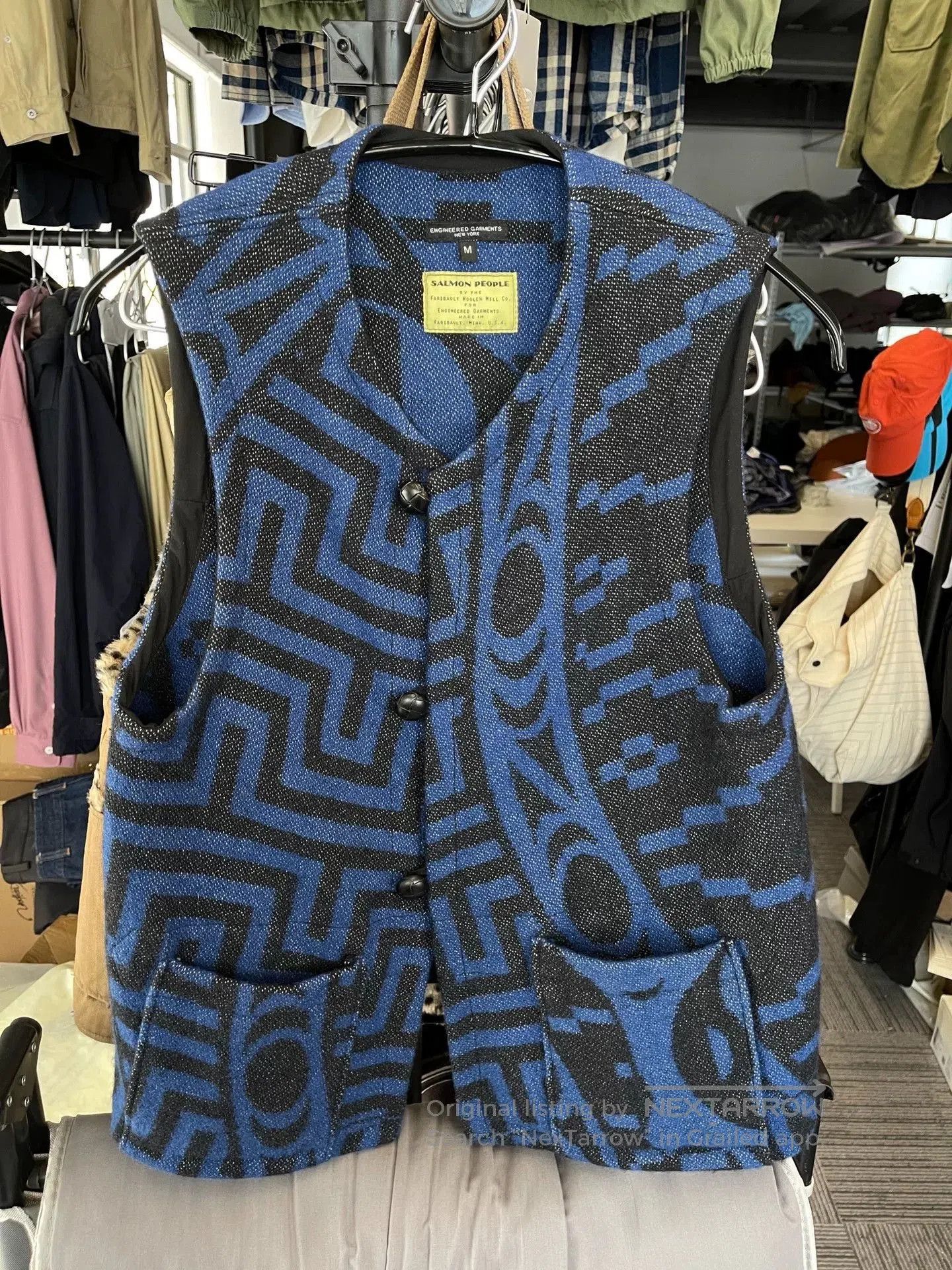 Engineered Garments Engineered Garments x Salmon People Wool Vest. Size US M / EU 48-50 / 2 - 1 Thumbnail