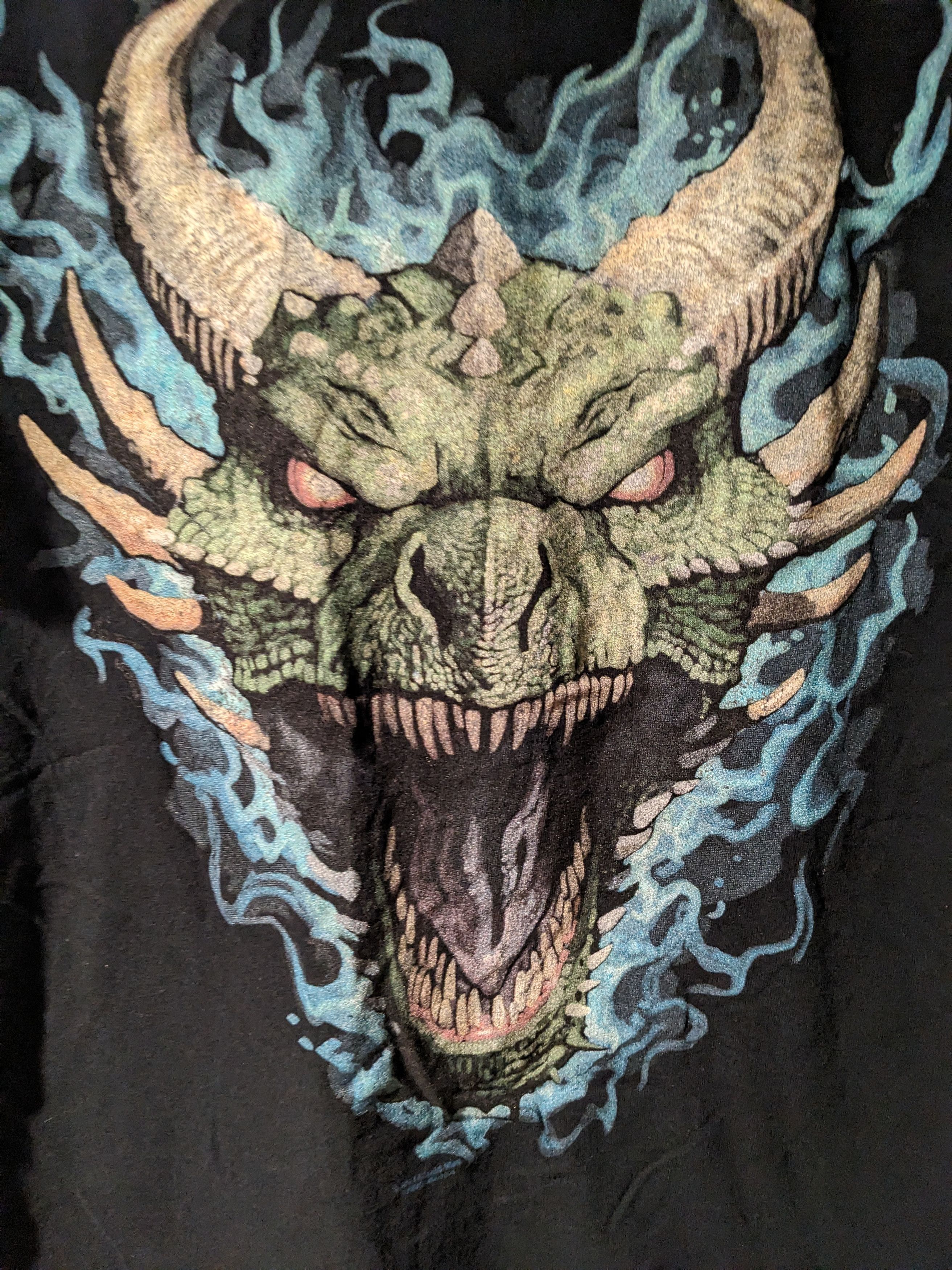 Liquid Blue × Vintage Vintage 2010 Liquid Blue Dragon Mythical Fantasy T-Shirt Size US M / EU 48-50 / 2 - 2 Thumbnail