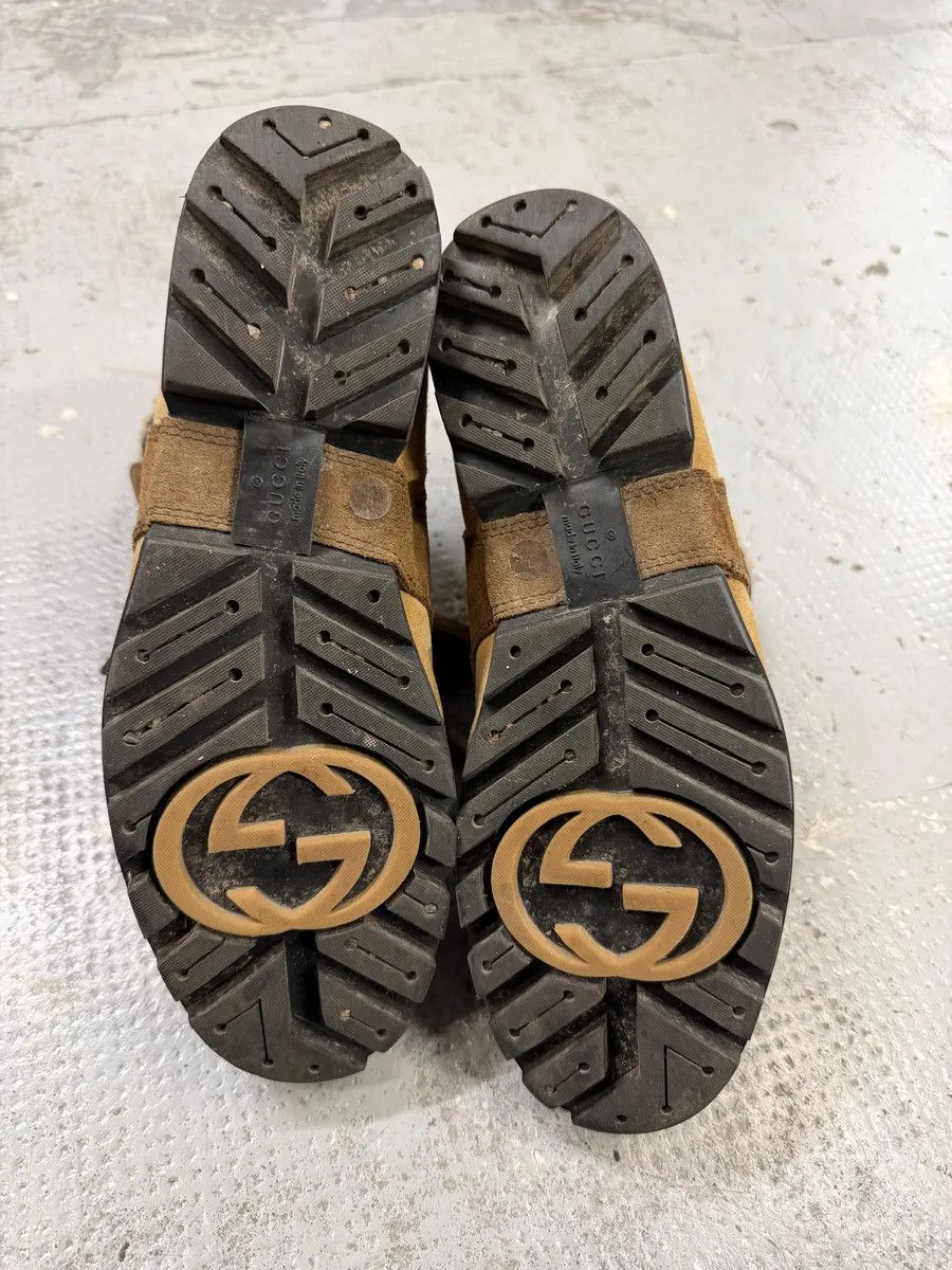 Gucci 2000s Gucci Beige & Brown Shearling Boots Size US 8.5 / EU 41-42 - 9 Thumbnail