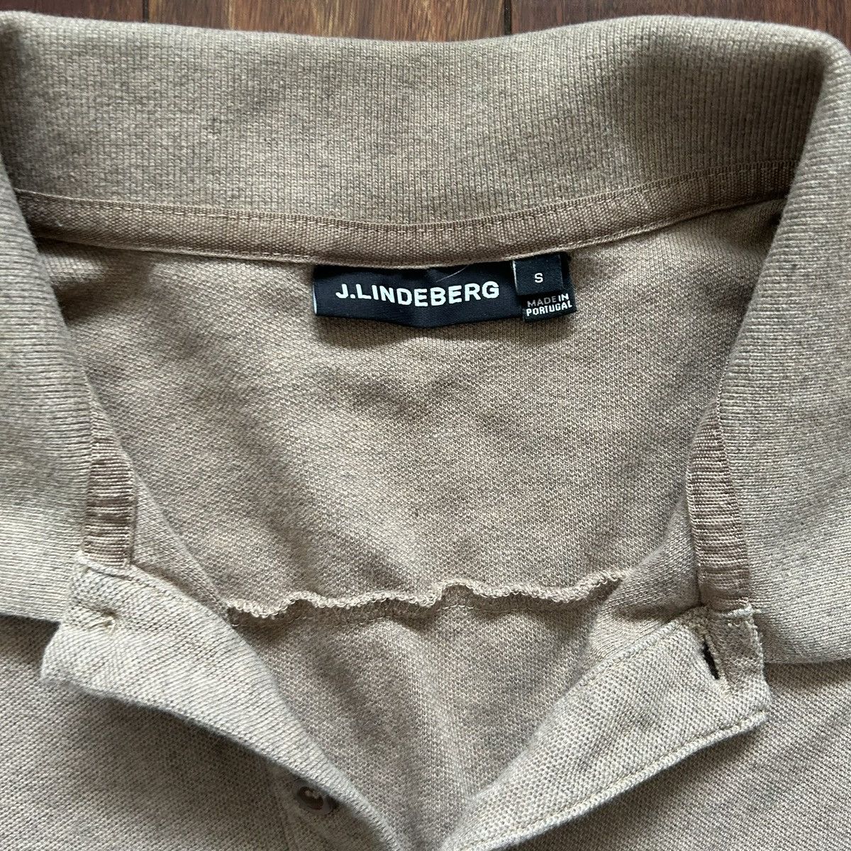 J.Lindeberg J. Lindeberg Beige Polo Size US S / EU 44-46 / 1 - 4 Thumbnail