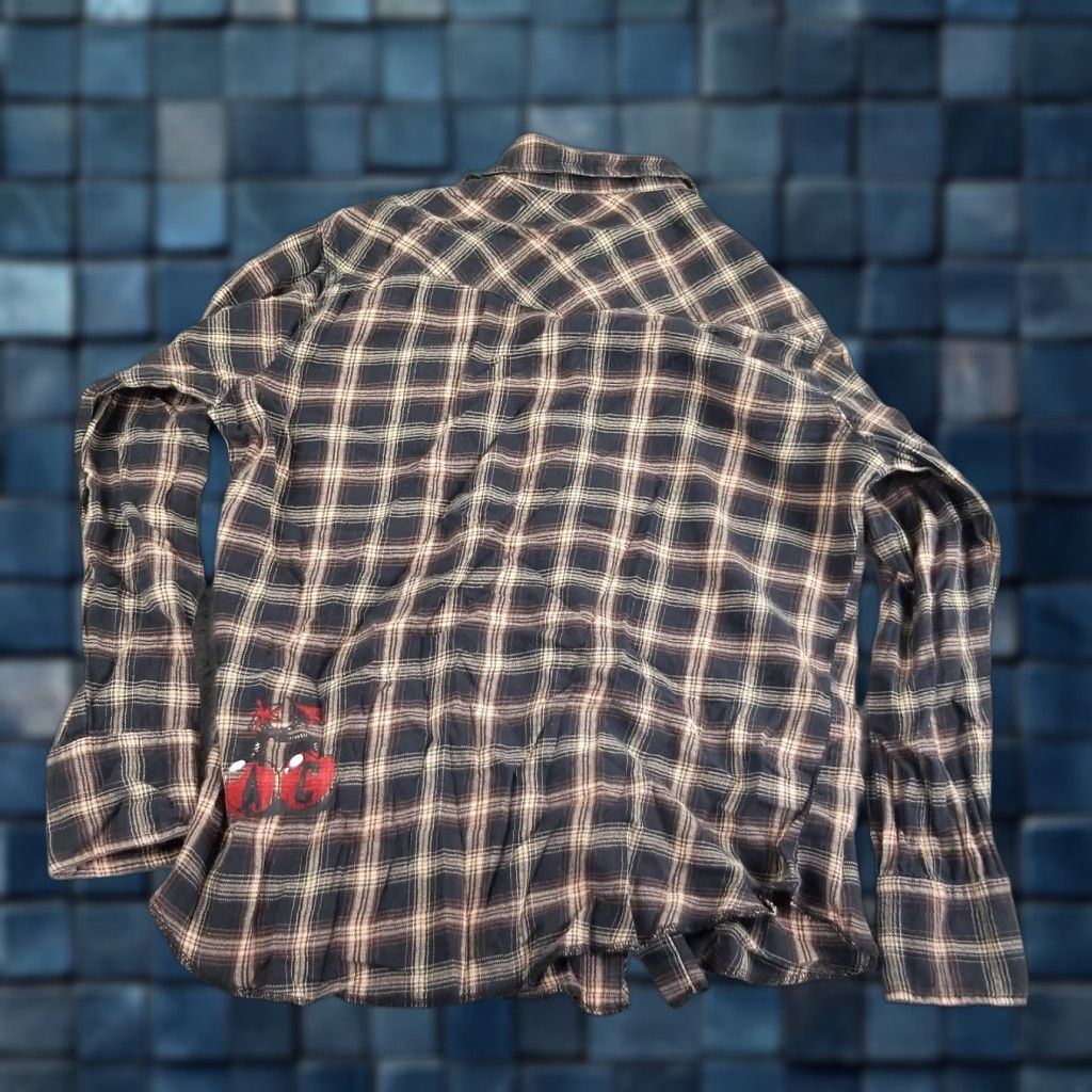 Wrangler VINTAGE Wrangler Flannel Shirt Large Western Wear Cotton Plaid Pearl Snap Cowboy Men Size US L / EU 52-54 / 3 - 1 Thumbnail