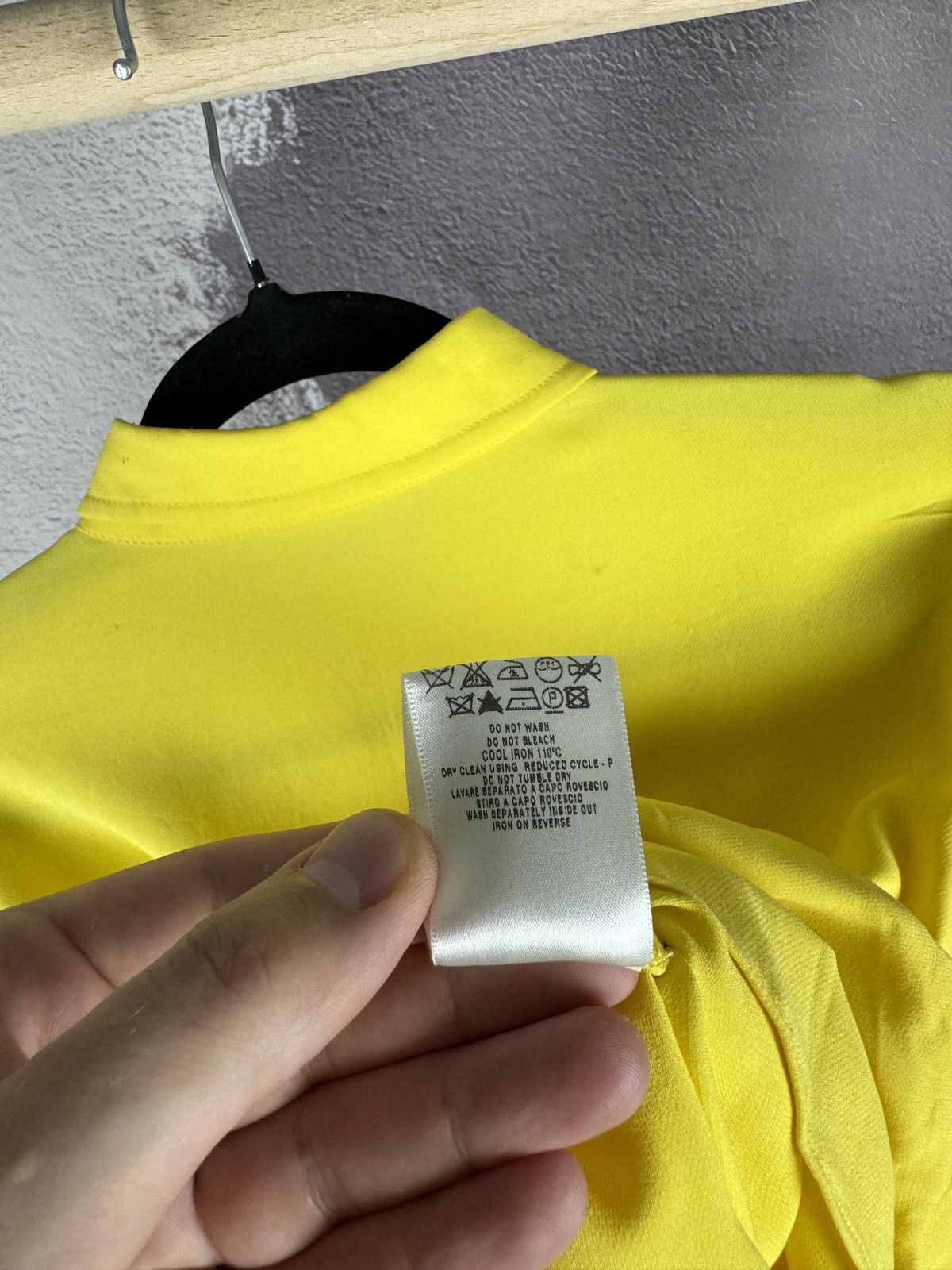 RED Valentino R.E.D. Valentino pure silk yellow belted blouse luxury Size M / US 6-8 / IT 42-44 - 13 Thumbnail