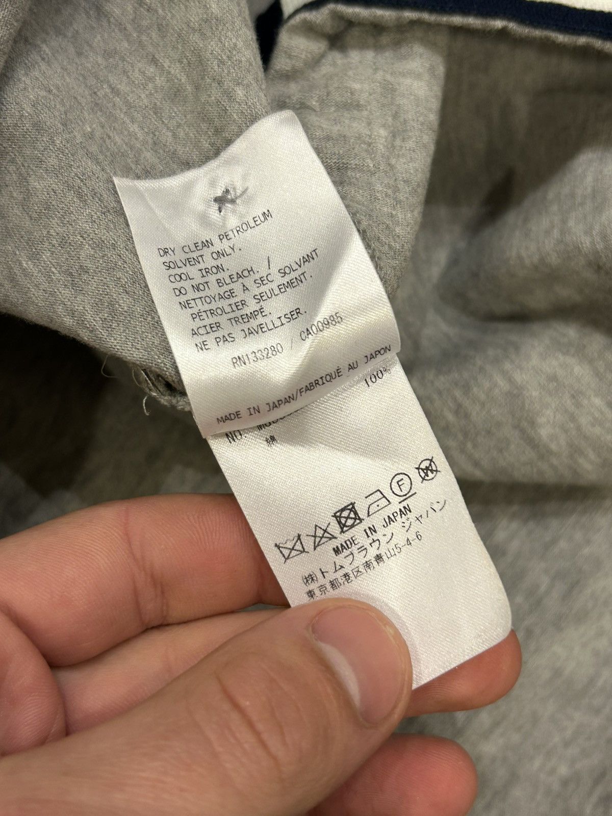 Thom Browne Thom Browne Trimmed Tee Size US XXL / EU 58 / 5 - 5 Thumbnail