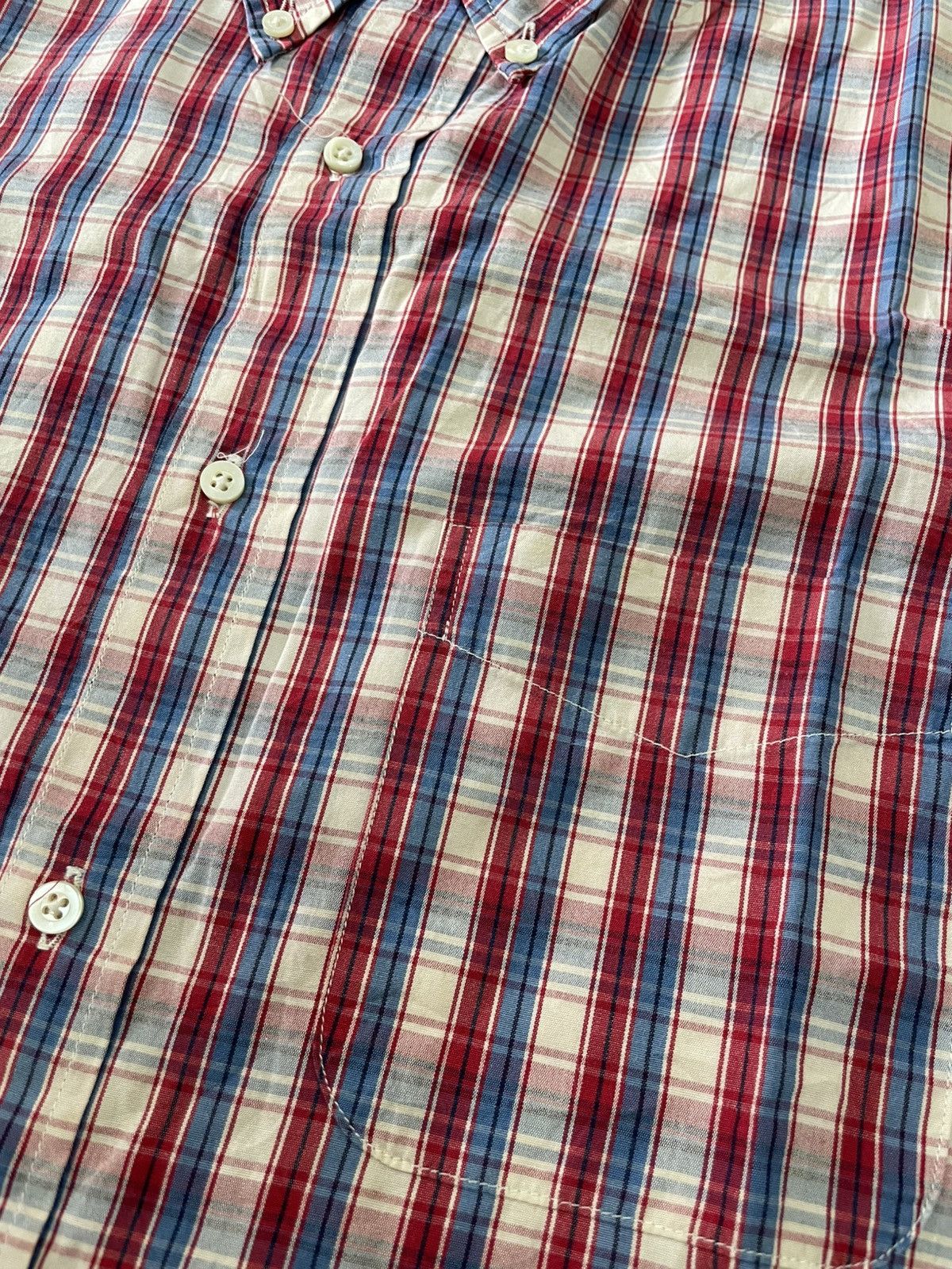 Sugar Cane SUGAR CANE JAPAN M21468 MADRAS TARTAN WORKSHIRT GUSSET LARGE Size US L / EU 52-54 / 3 - 4 Thumbnail