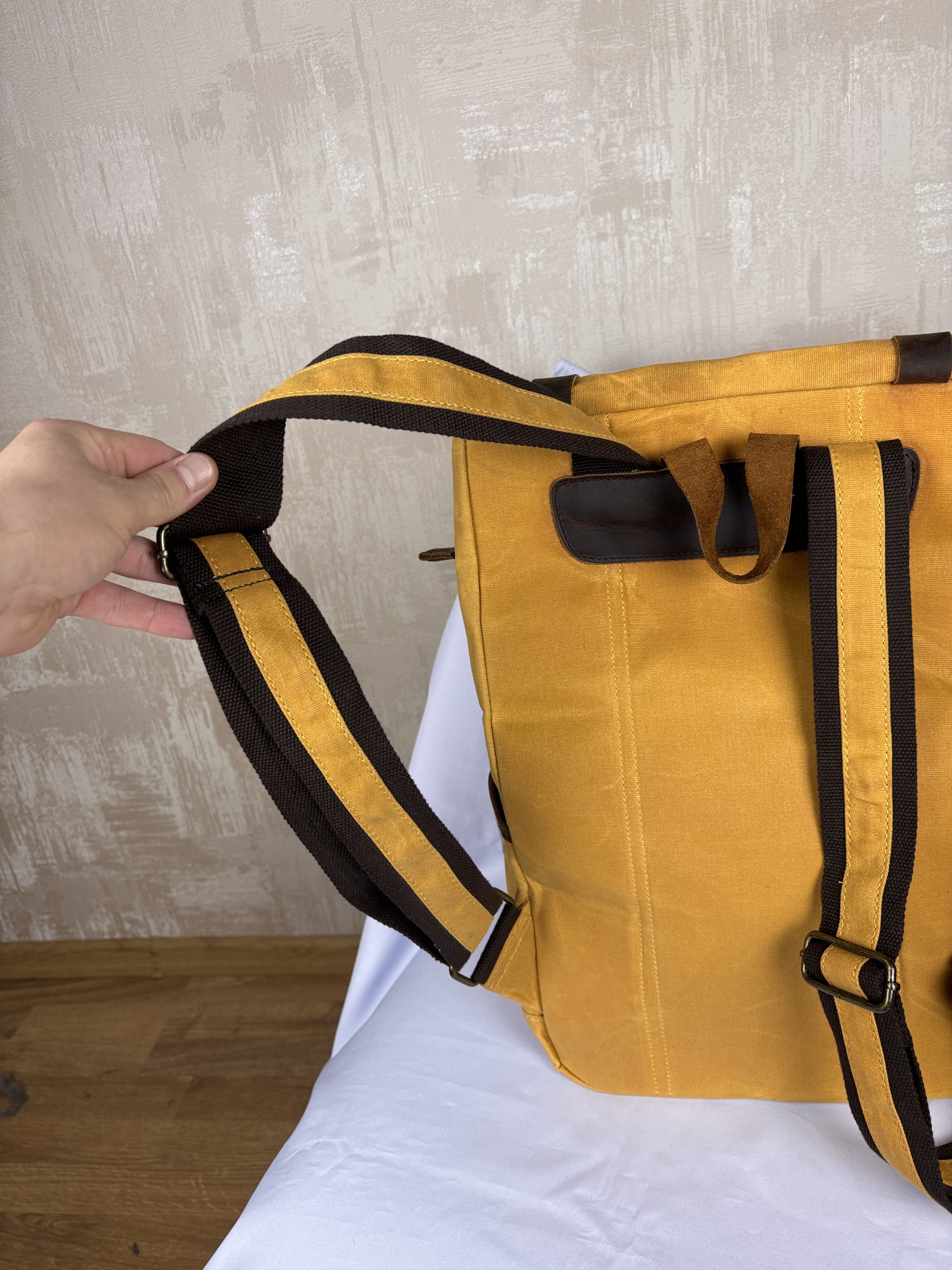 Other Gandys Canvas Wax Waxed Cotton Backpack Travel Outdoor Size ONE SIZE - 15 Thumbnail