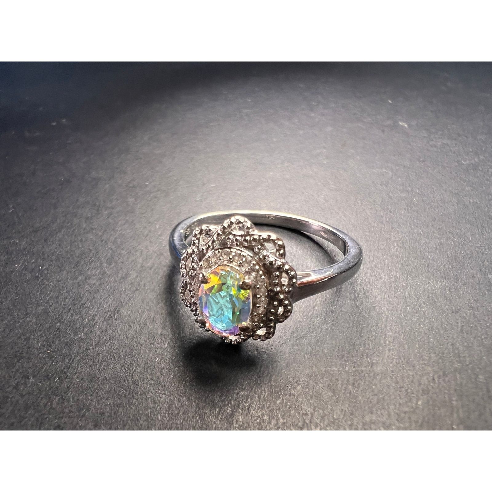 Other NEW Mercury Mystic topaz zircon ring in 925 silver size 10 Size ONE SIZE - 3 Thumbnail
