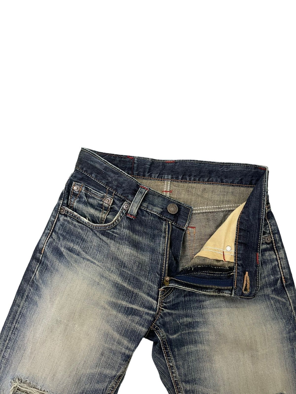Edwin Distress Slim Jeans Edwin Japan Mud Wash Faded 8🟦2 Size US 30 / EU 46 - 9 Thumbnail