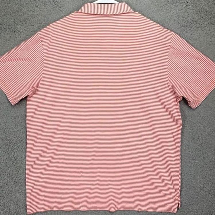 Peter Millar Peter Millar Shirt Mens XL Orange Polo Adult Candy Striped Rugby Short Sleeve Size US XL / EU 56 / 4 - 2 Thumbnail