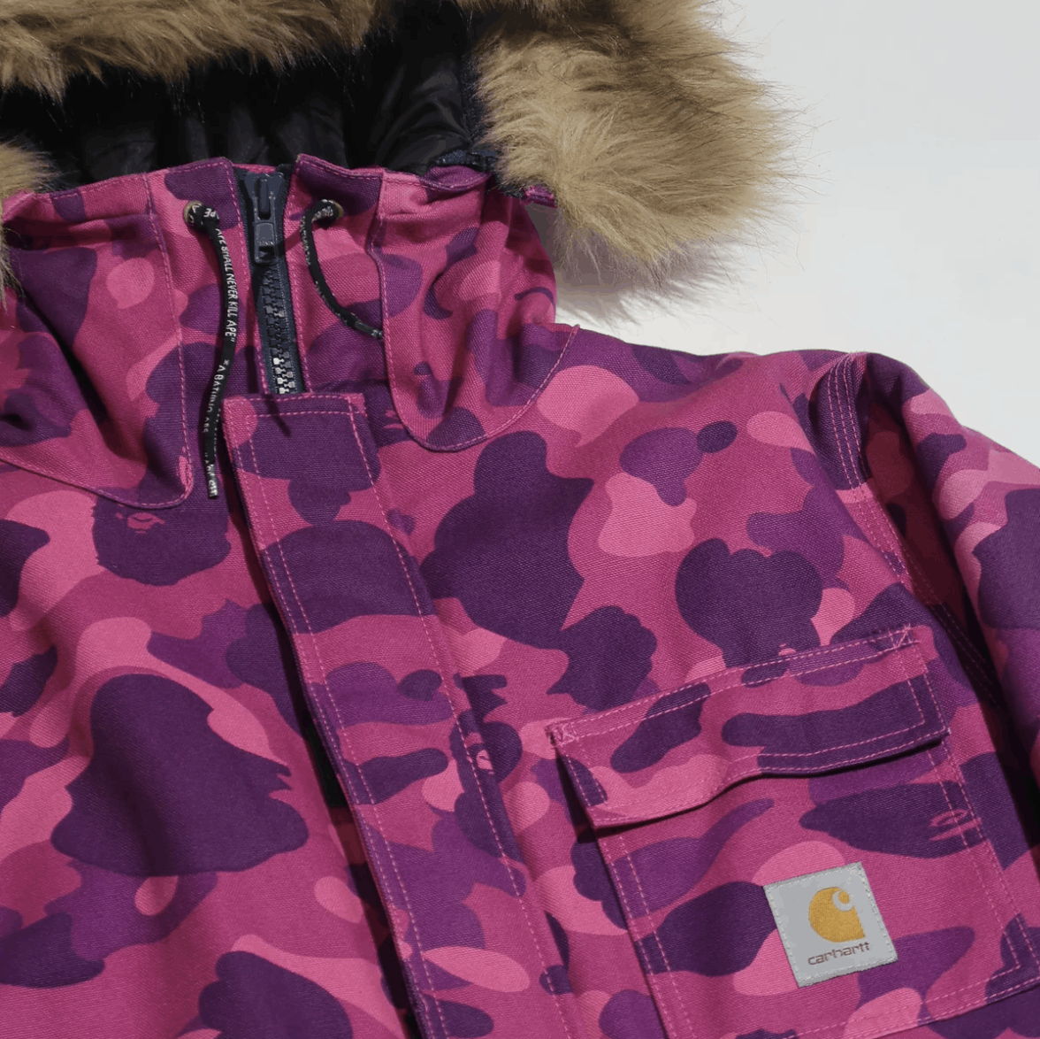 Bape × Carhartt 2006 BAPE X CARHARTT N-3B PARKA JACKET Size US M / EU 48-50 / 2 - 3 Thumbnail