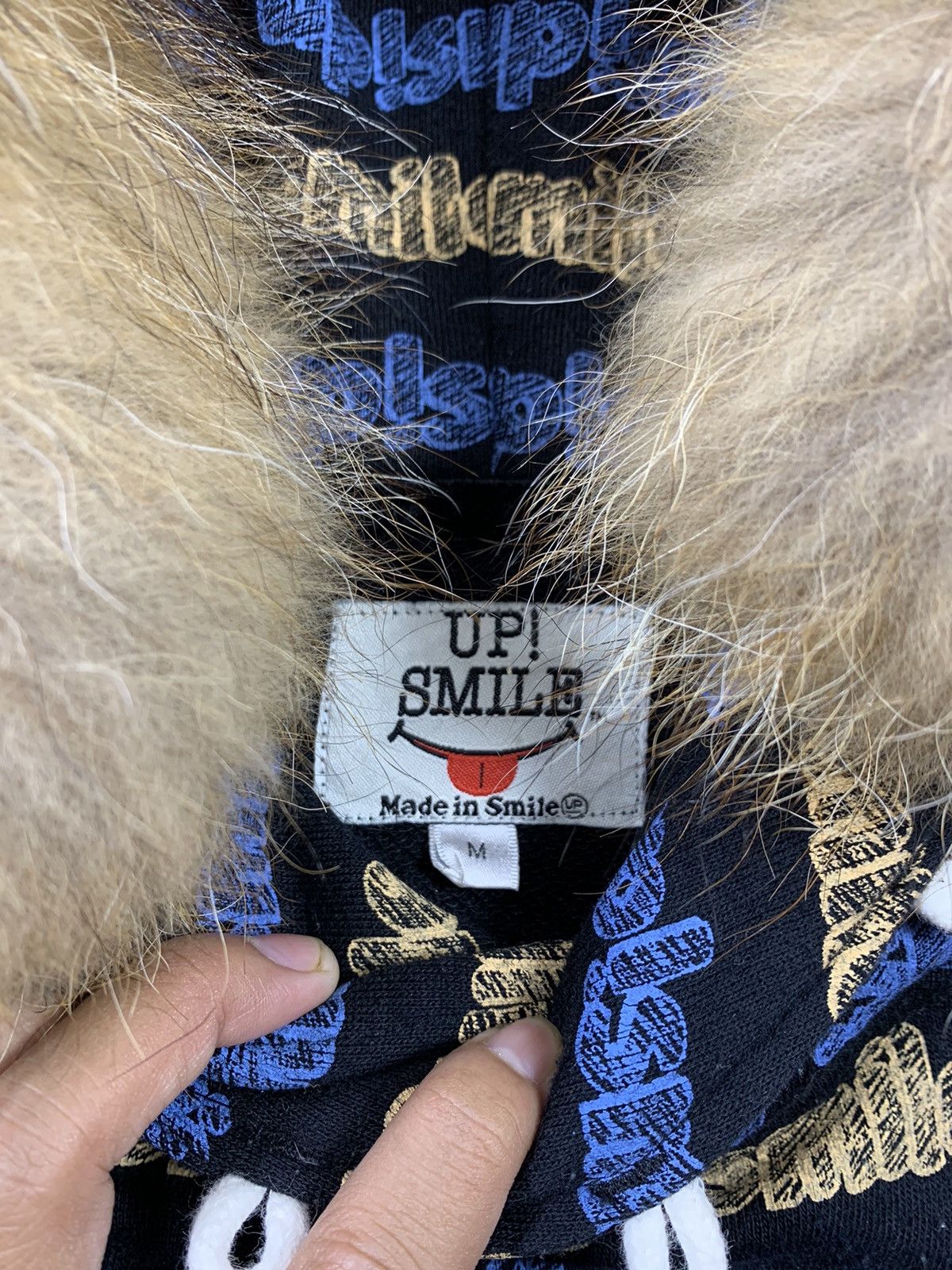 If Six Was Nine × Japanese Brand × Le Grande Bleu (L.G.B.) UPSMILE FULL PRINT JAPAN FAUX FUR HOODIE IFSIXWAS NINE STYLE Size US M / EU 48-50 / 2 - 4 Thumbnail