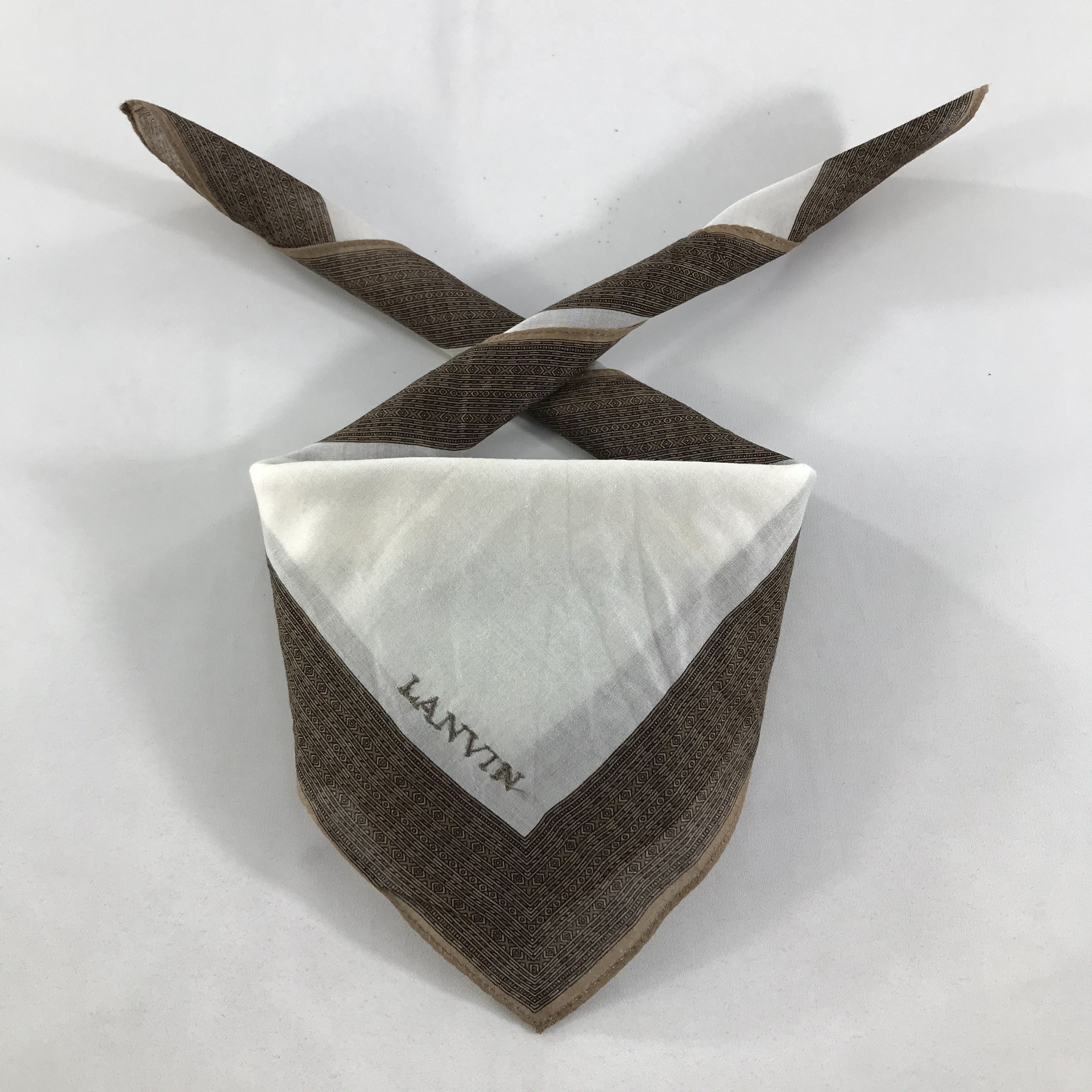Lanvin × Vintage Lanvin Bandana / Handkerchief / Neckerchief - S1735 Size ONE SIZE - 3 Thumbnail
