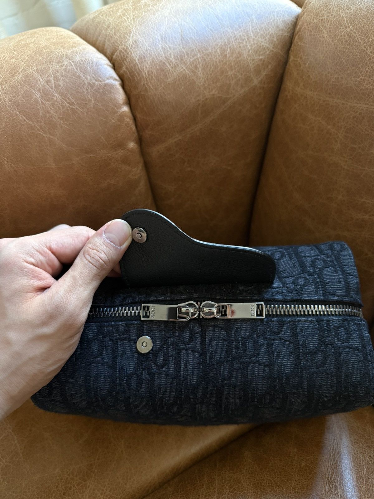 Dior Black Oblique Saddle Pouch Size ONE SIZE - 4 Thumbnail