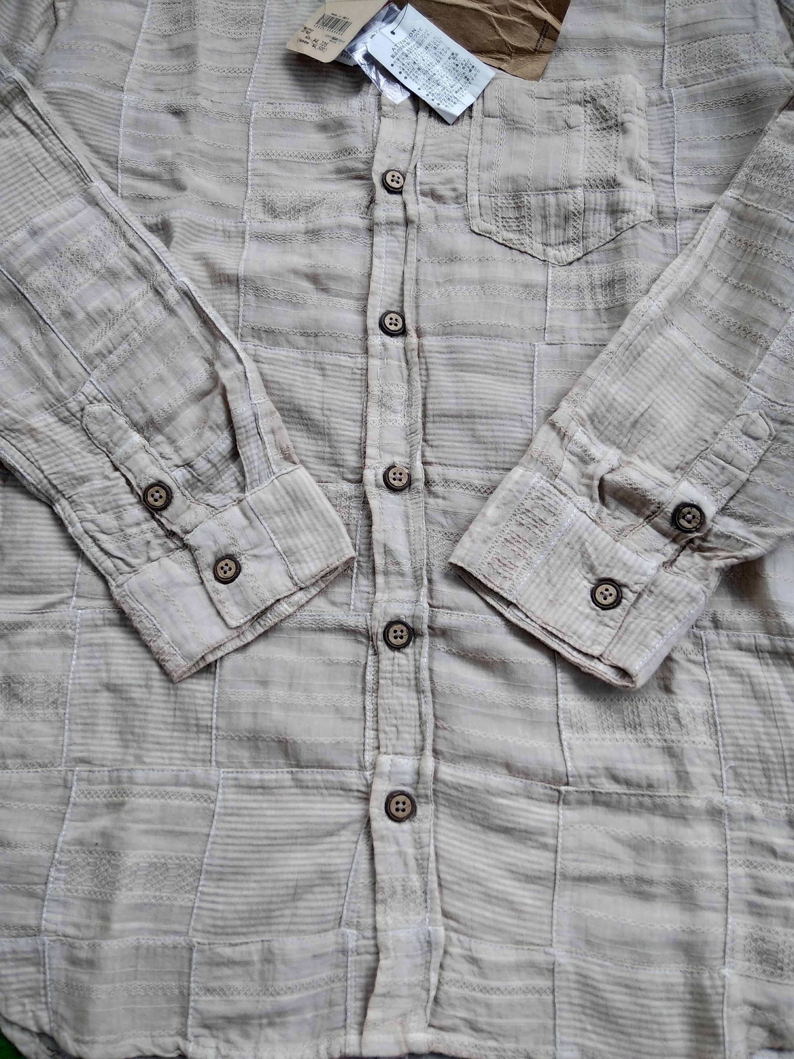 Beauty Beast × If Six Was Nine × Yasuyuki Ishii VTG 90s GRN Standard Of Earth Patchwork Shirt Size US S / EU 44-46 / 1 - 10 Thumbnail