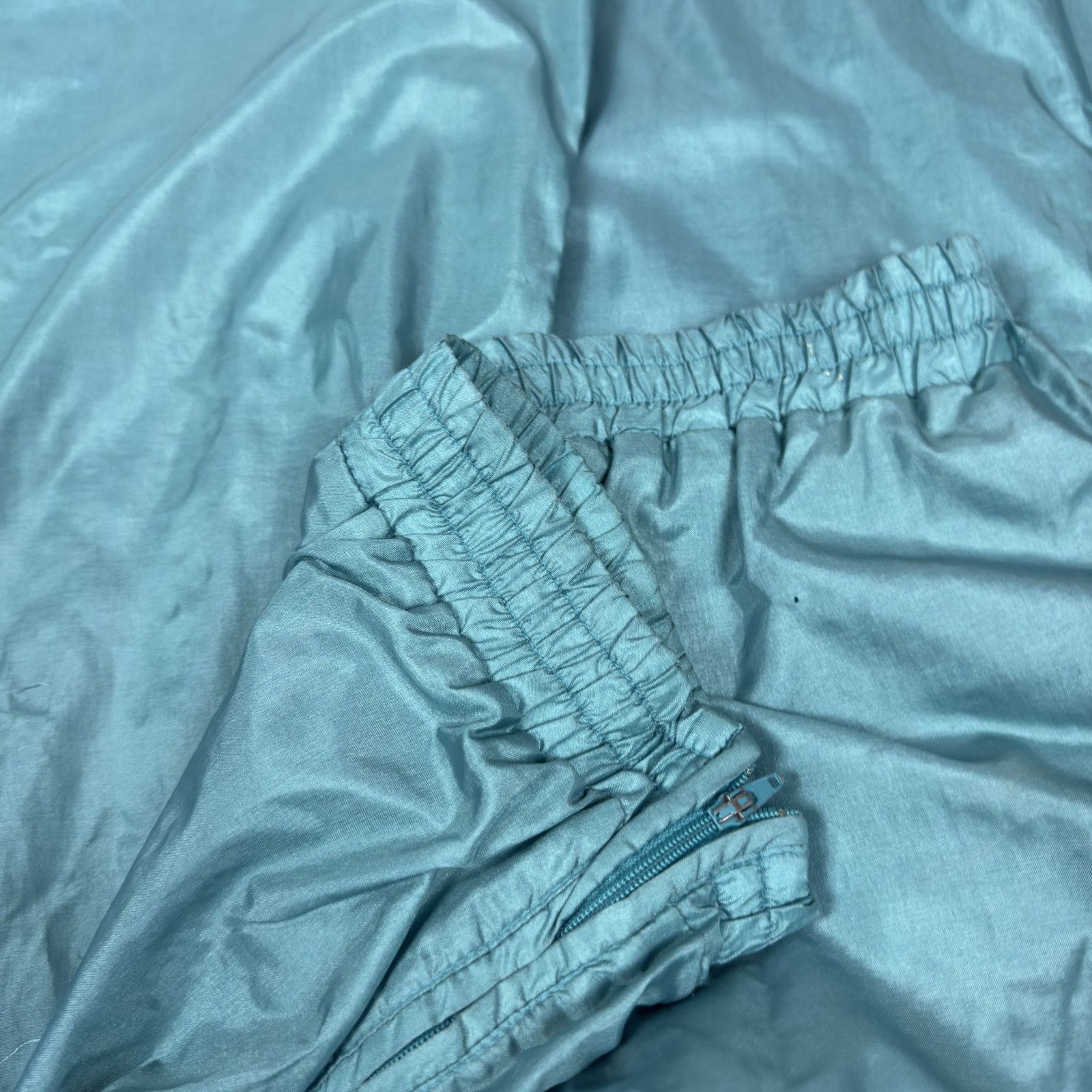 Adidas × Vintage Adidas Women's Teal Ankle Zip High Rise Straight Track Pants Size US 30 / EU 46 - 8 Thumbnail