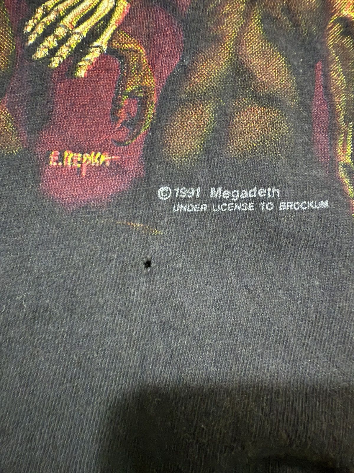 Band Tees × Brockum × Vintage RARE💥Vintage 1991 Megadeth Vic Hell Demons Brockum Tshirt Size US L / EU 52-54 / 3 - 3 Thumbnail