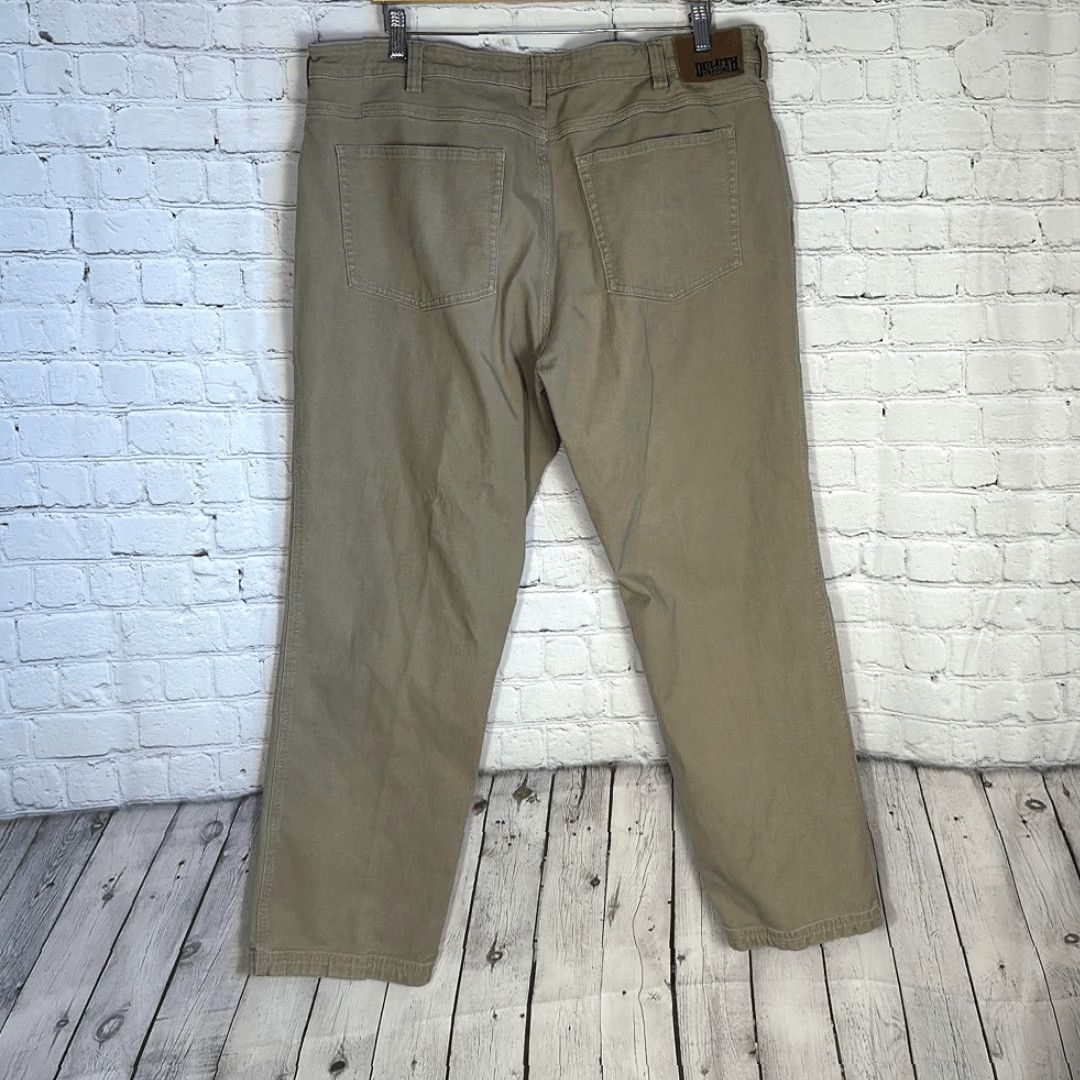 Duluth Trading Company Duluth Mens Flex Fire Hose Brown Denim Jeans Standard Fit W40 L32 Size US 40 / EU 56 - 5 Thumbnail