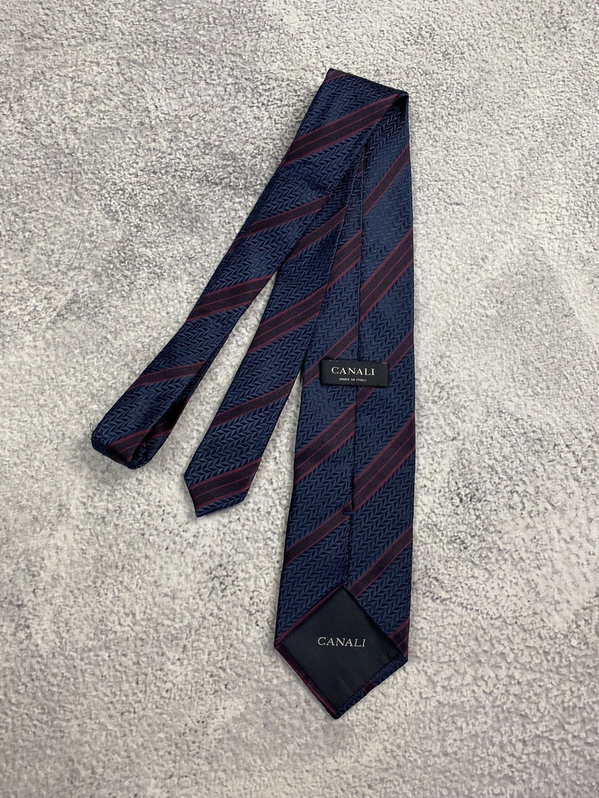 Canali Canali Striped Silk Tie Size ONE SIZE - 5 Thumbnail