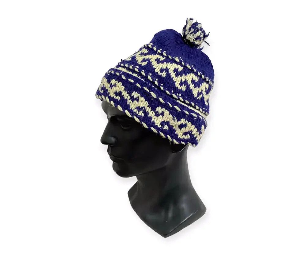 Handmade Japanese Brand Knit Beanie Hat Size ONE SIZE - 1 Thumbnail