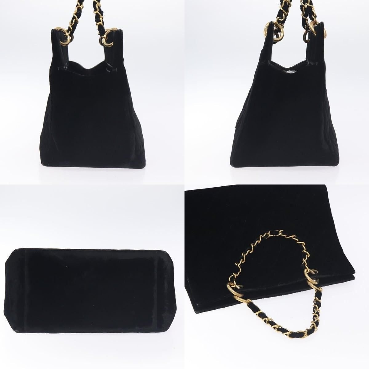 Chanel Chanel Matelasse Coco Mark Chain Handbag Velour Size ONE SIZE - 3 Thumbnail