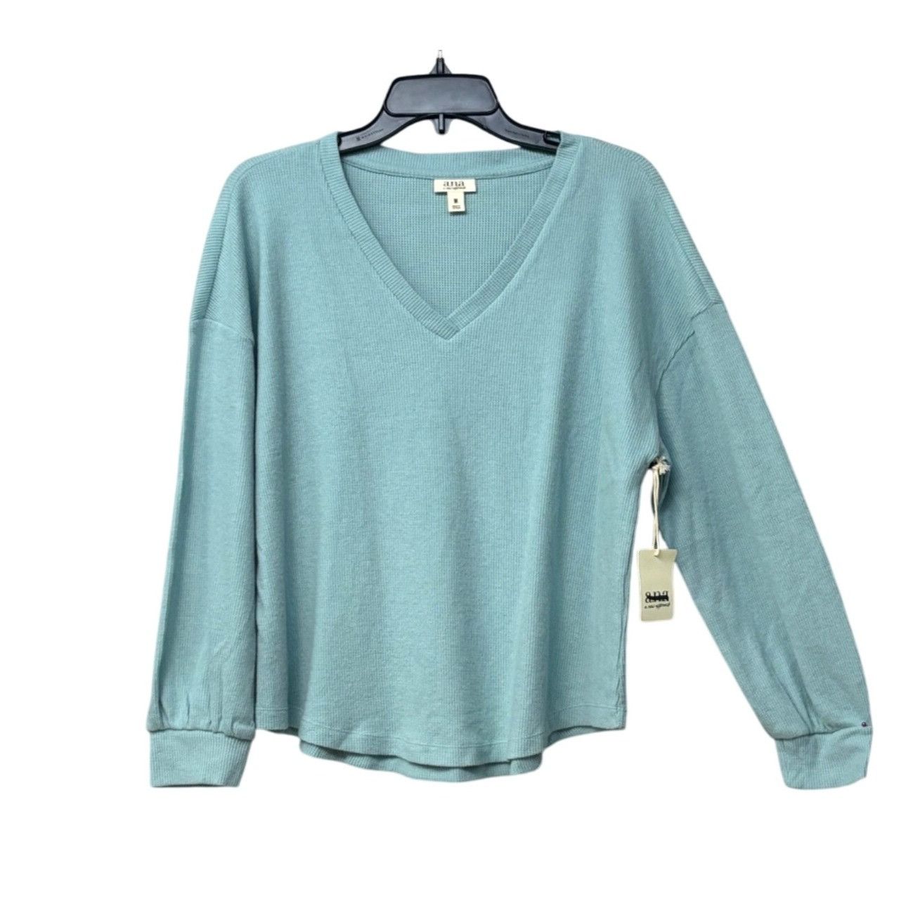 Other a.n.a. Women’s V-neck Thermal Top, Malabar Aqua, M Size M / US 6-8 / IT 42-44 - 1 Thumbnail