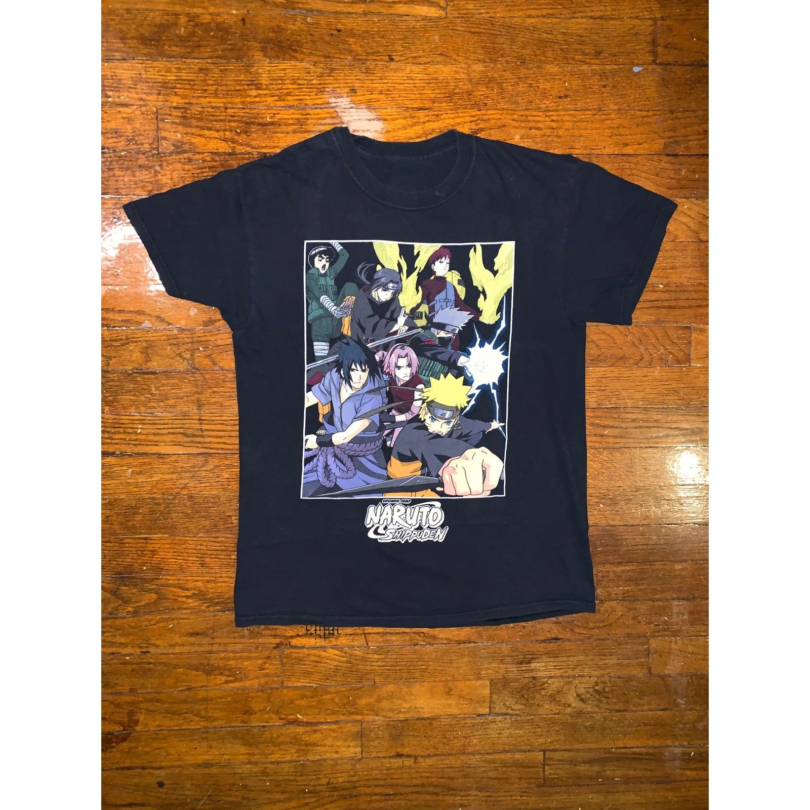 Anime Naruto Shippuden Anime Graphic T Shirt Black Medium 19x26 Size US M / EU 48-50 / 2 - 2 Thumbnail