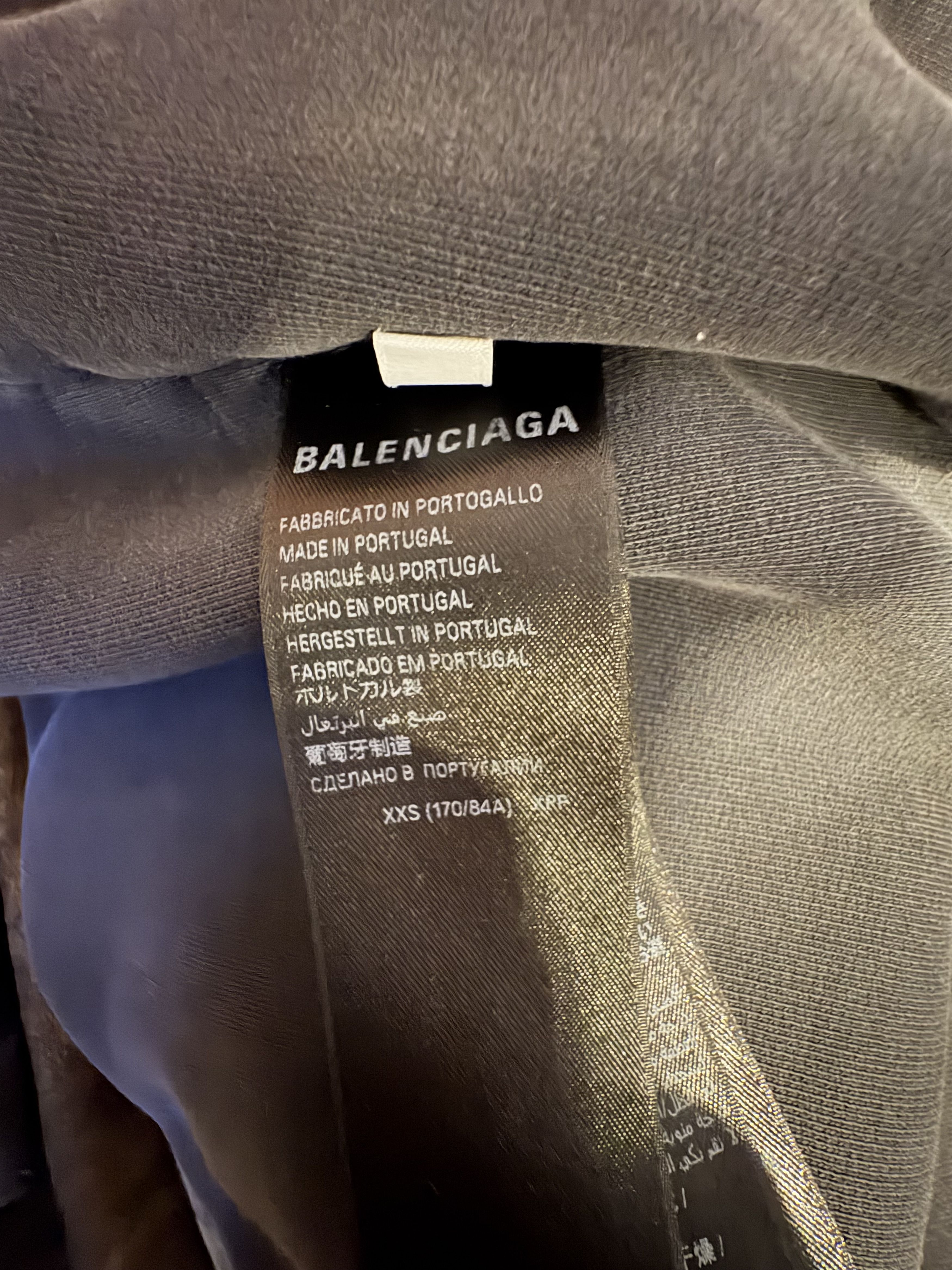 Balenciaga Balenciaga Inside Out Metalhead Sweater Dark Blue Size US XXS / EU 40 - 4 Thumbnail