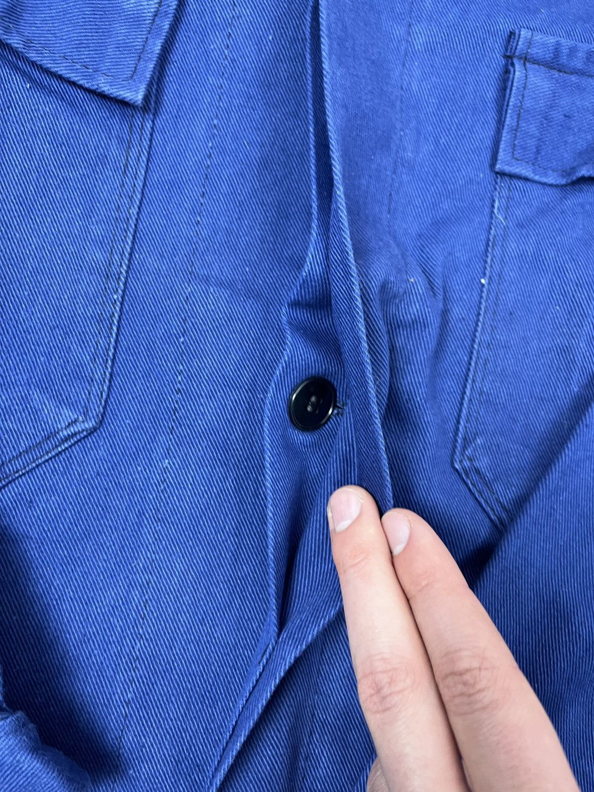 Le Laboureur Le Laboureur Vintage 80s French Blue Work Chore Jacket Size US L / EU 52-54 / 3 - 7 Thumbnail