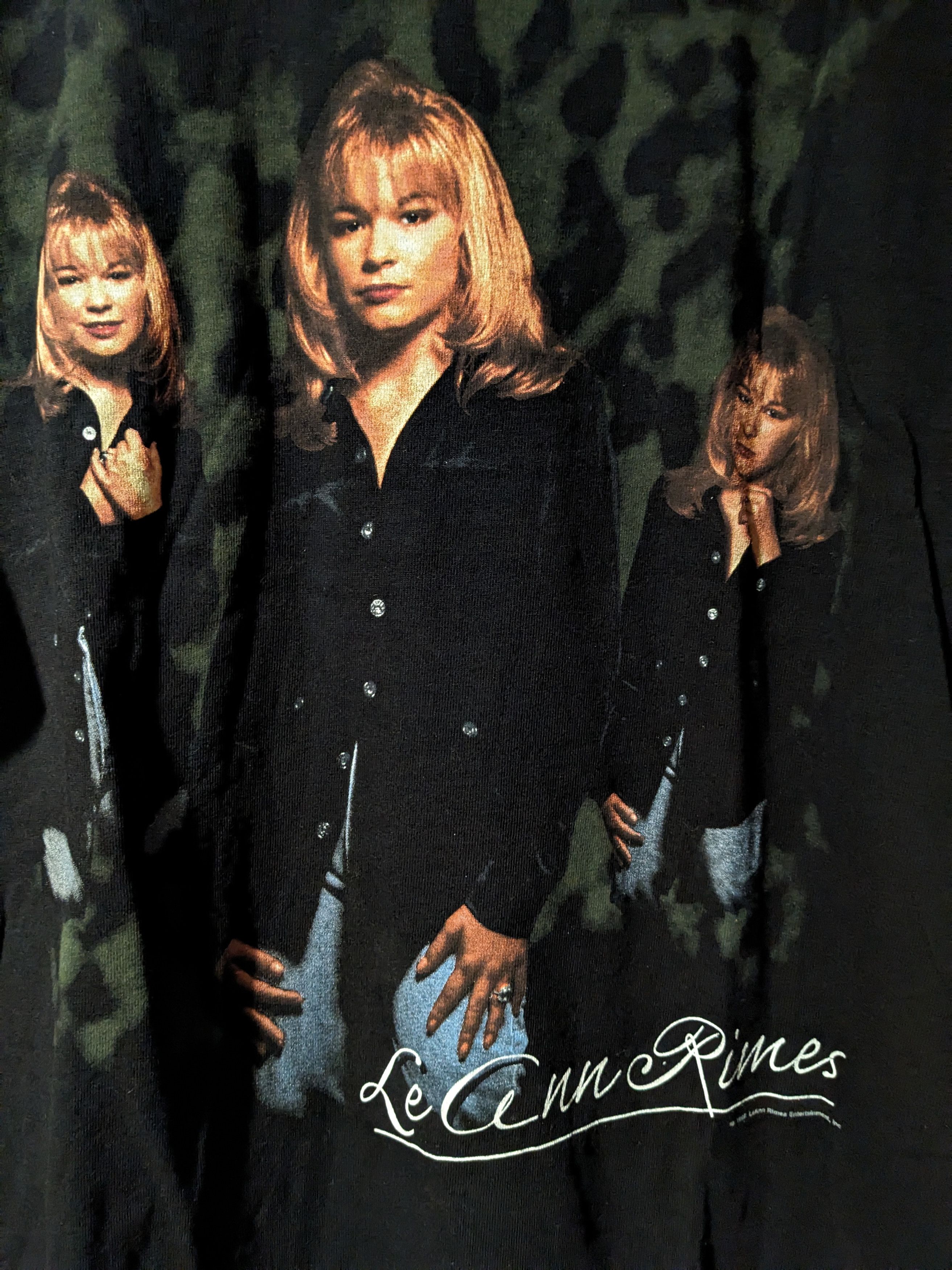 Band Tees × Vintage Vintage 1997 Leann Rimes Christian Rock Music T-Shirt Size US XL / EU 56 / 4 - 2 Thumbnail